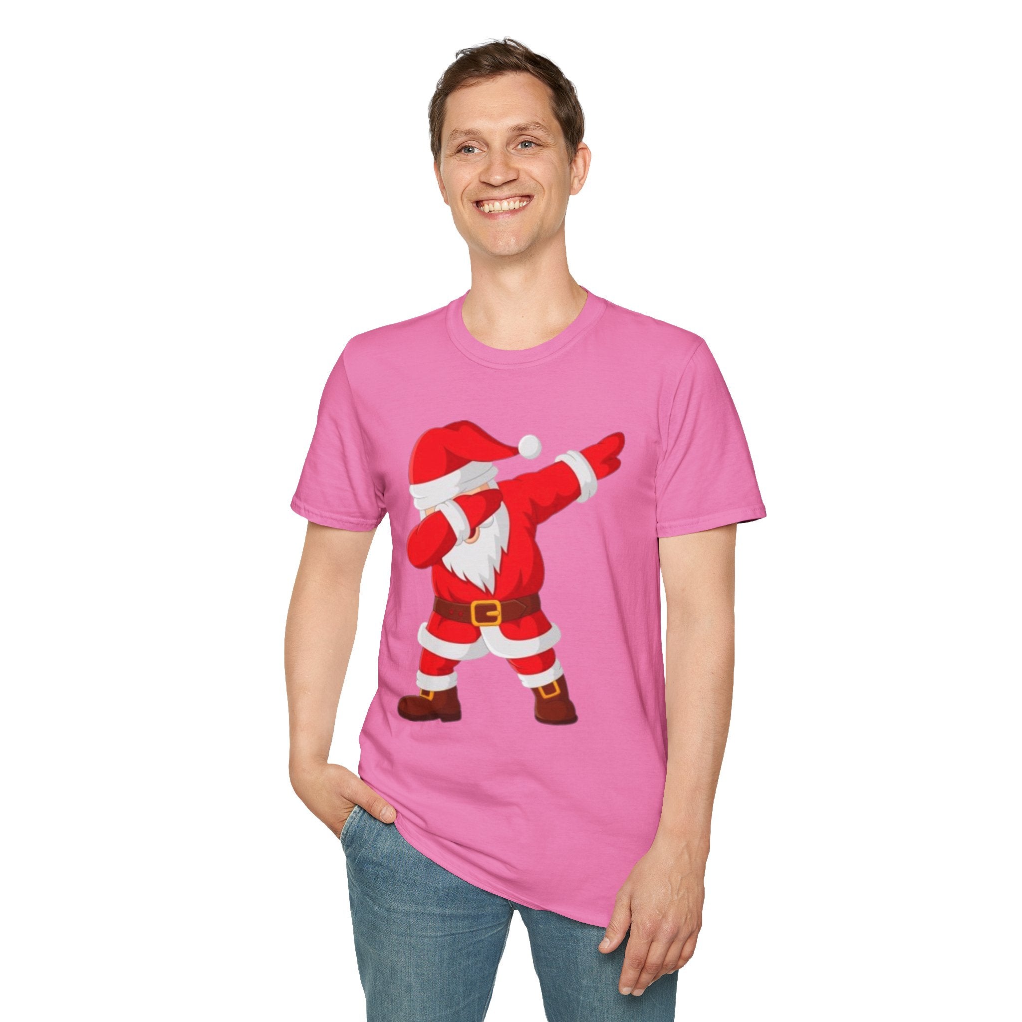 Dabbing Santa Unisex Softstyle T-Shirt