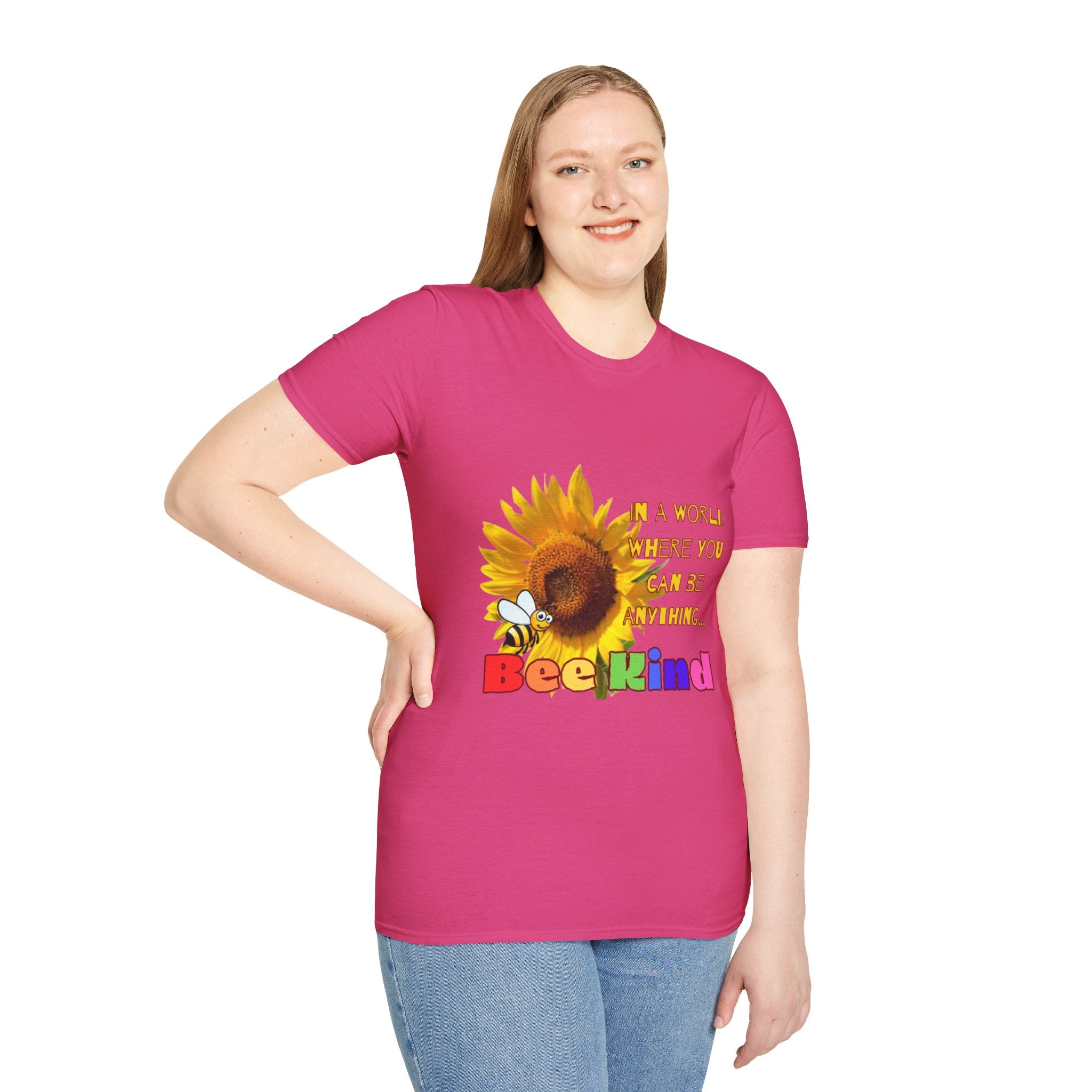 Bee Kind Sunflower Unisex Softstyle T-Shirt