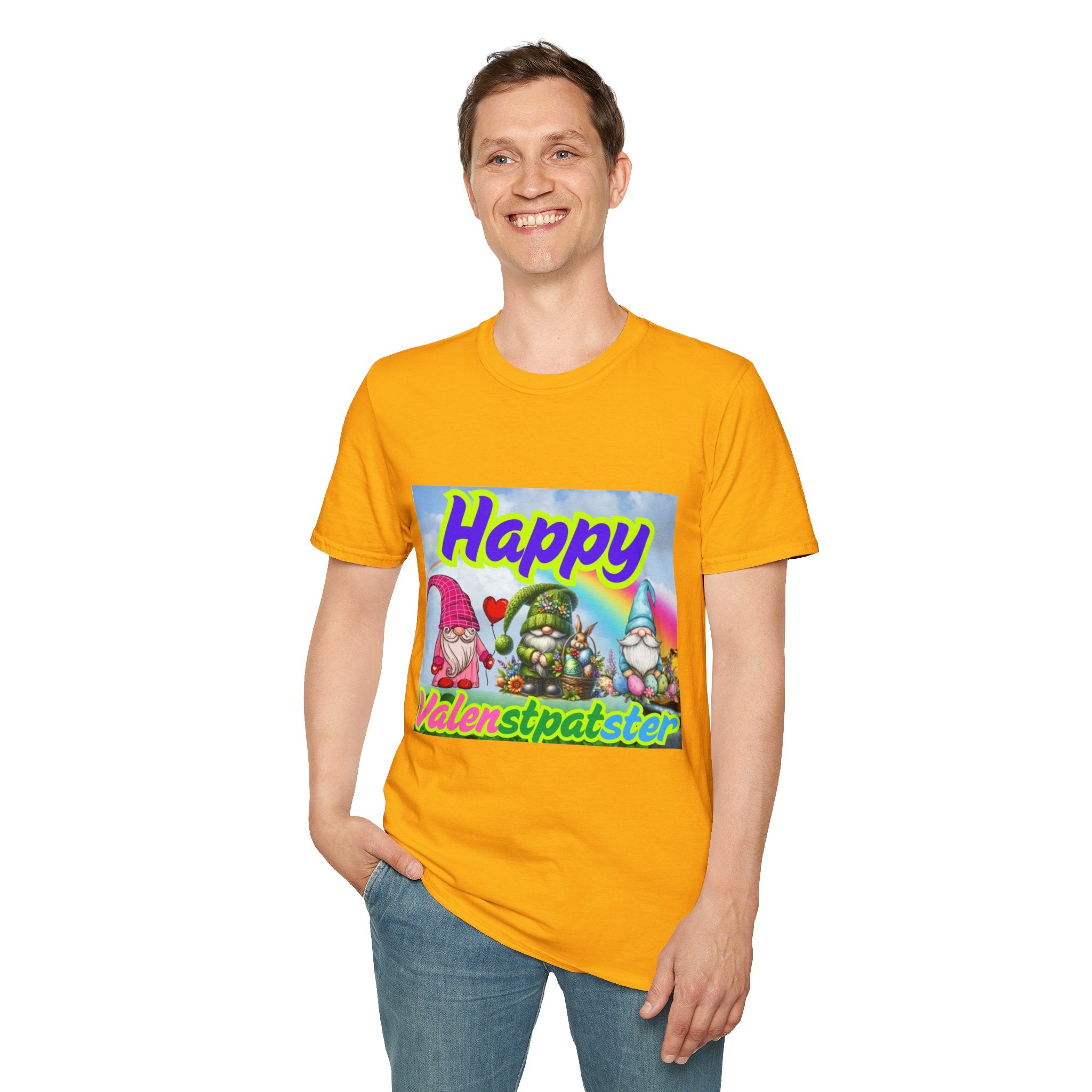 Happy Valenstpatster Unisex Softstyle T-Shirt