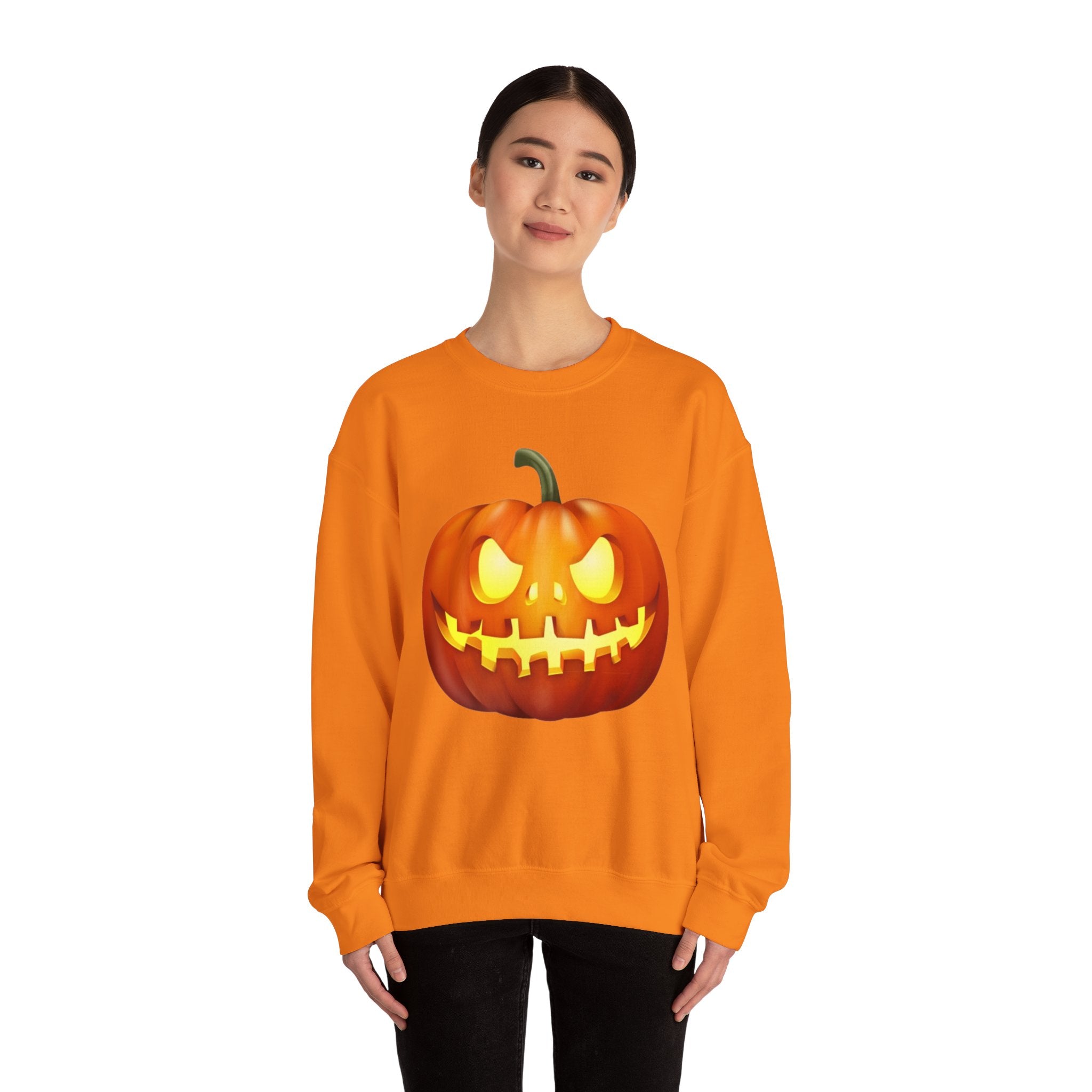 Halloween Pumpkin Unisex Heavy Blend™ Crewneck Sweatshirt