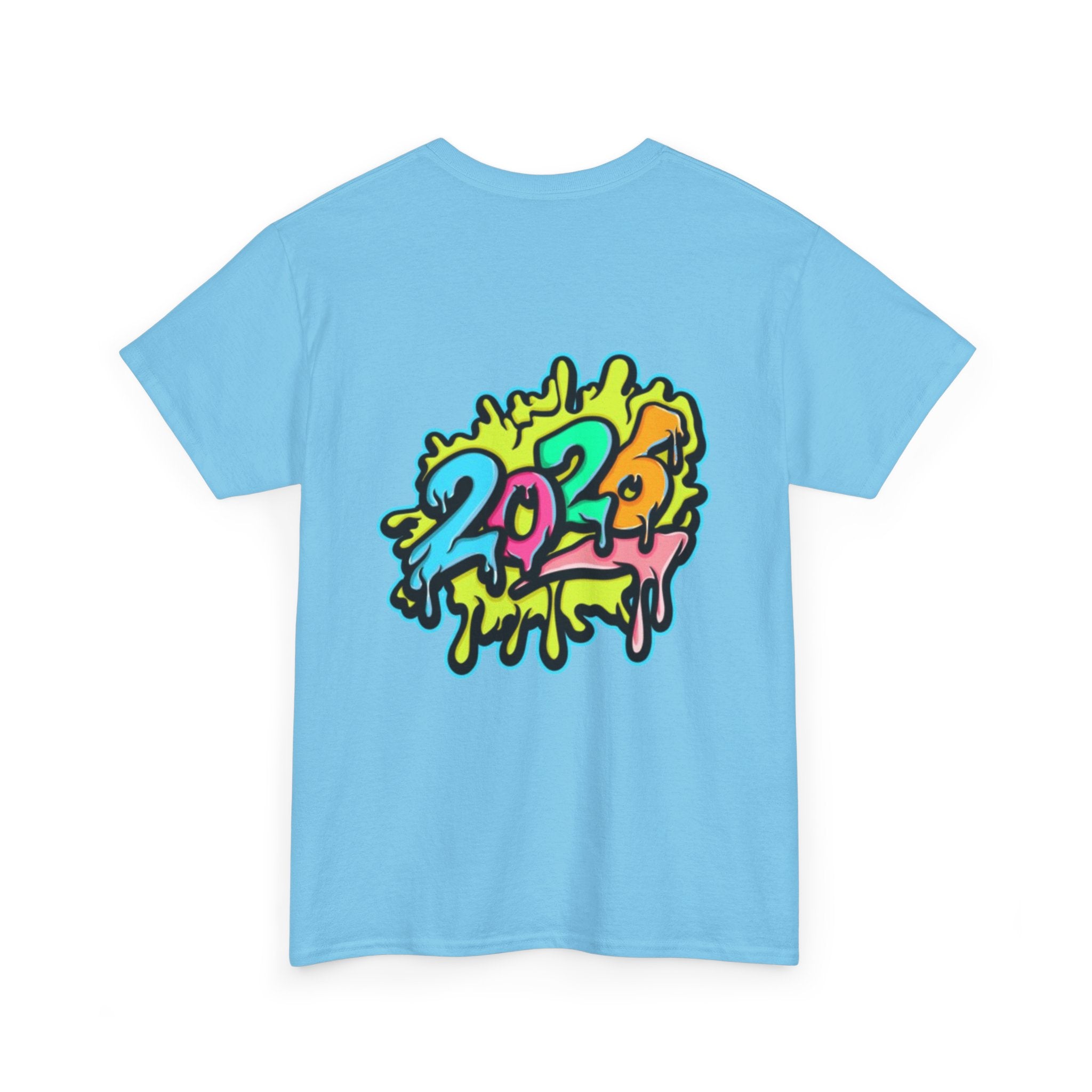 2026 Happy New Year DOUBLE SIDED Unisex Heavy Cotton T-Shirt