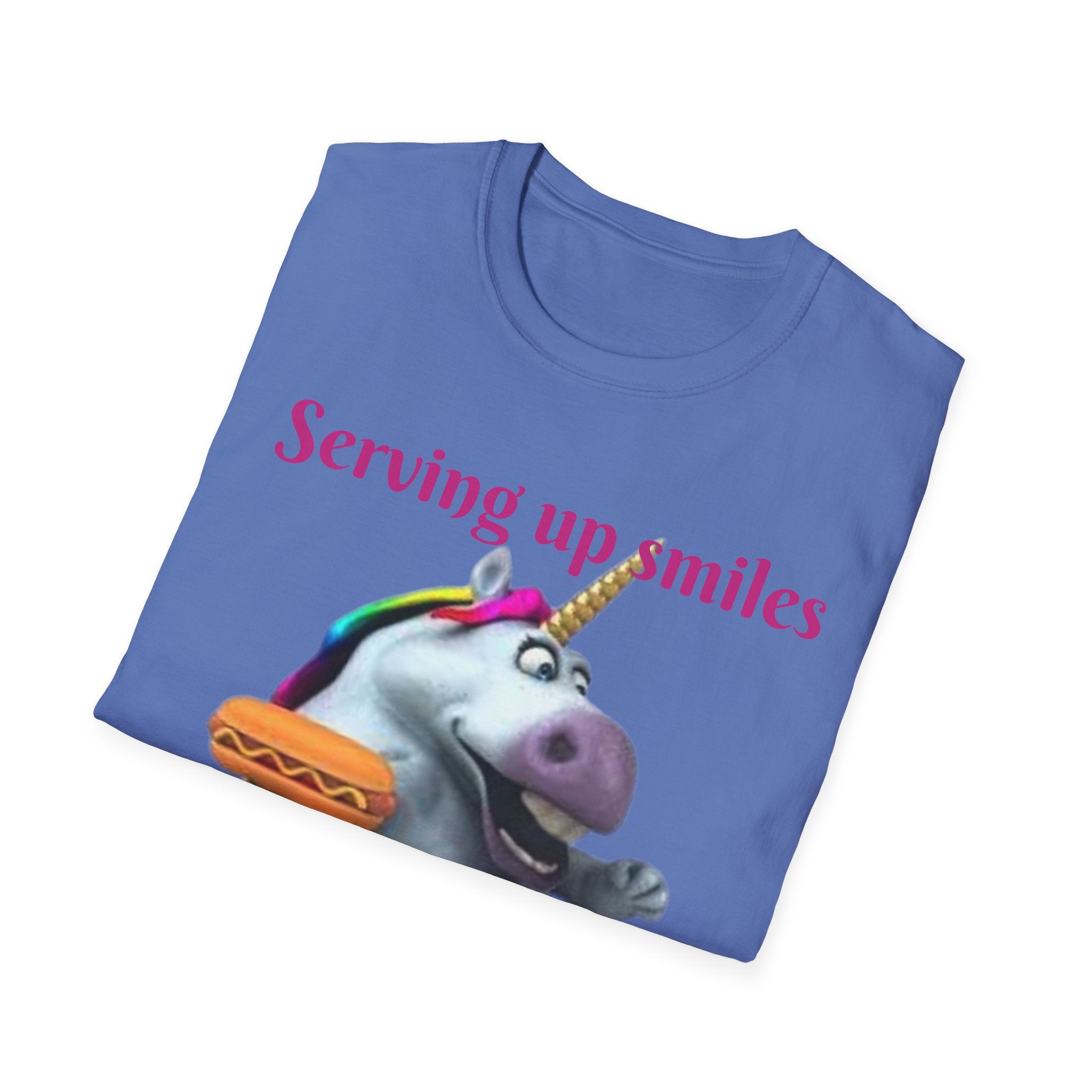 Serving Up Smiles And Tasty Treats Unicorn Unisex Softstyle T-Shirt