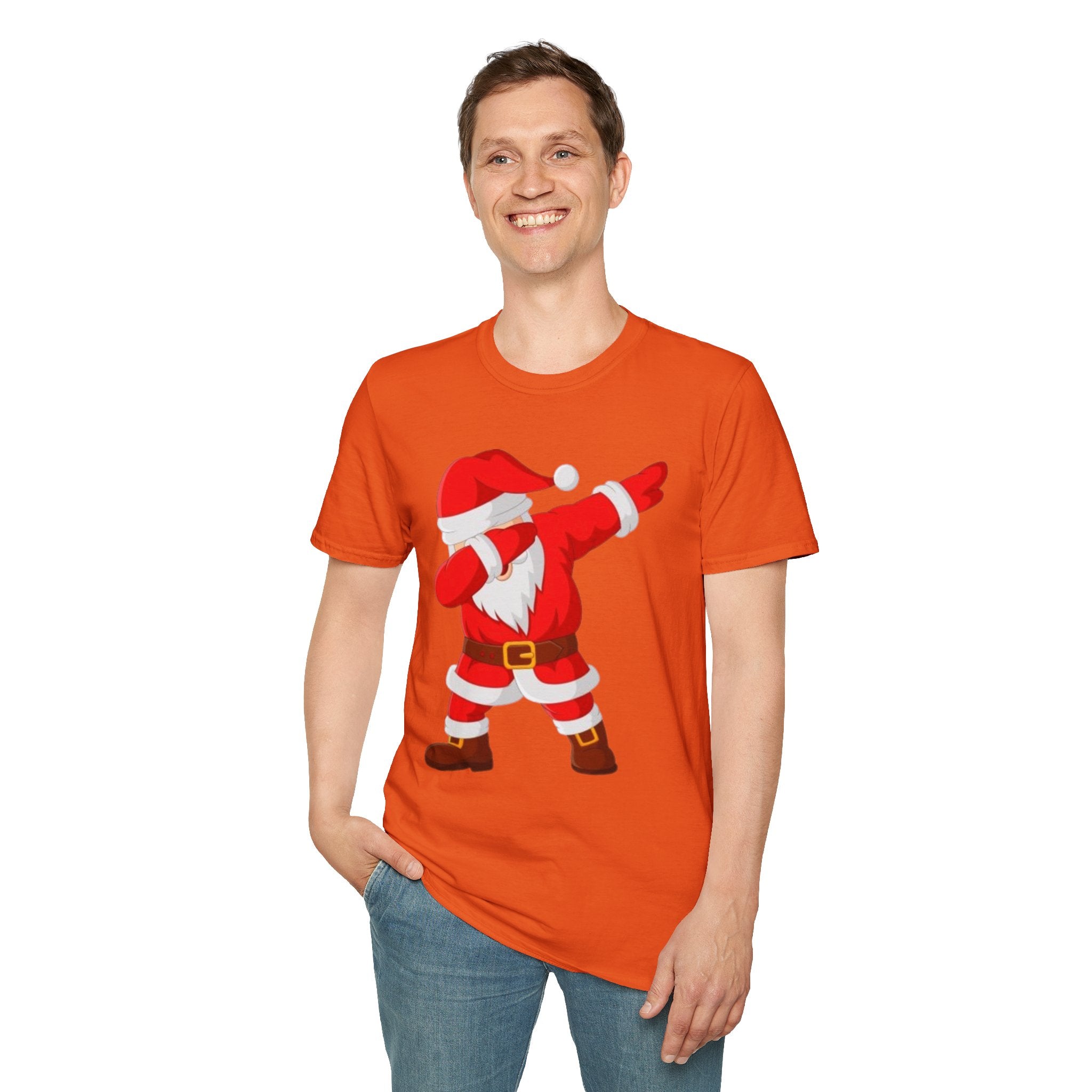 Dabbing Santa Unisex Softstyle T-Shirt