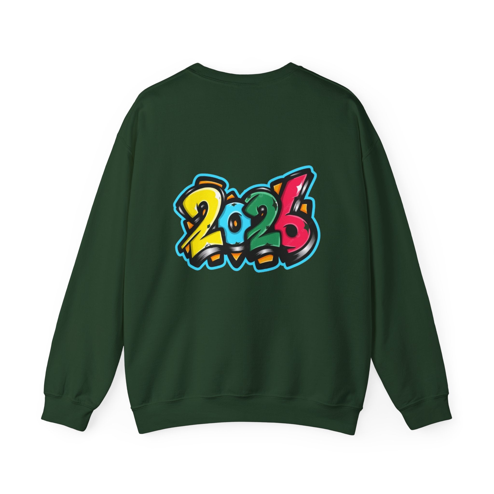2026 Happy New Year DOUBLE SIDED Unisex Heavy Blend™ Crewneck Sweatshirt