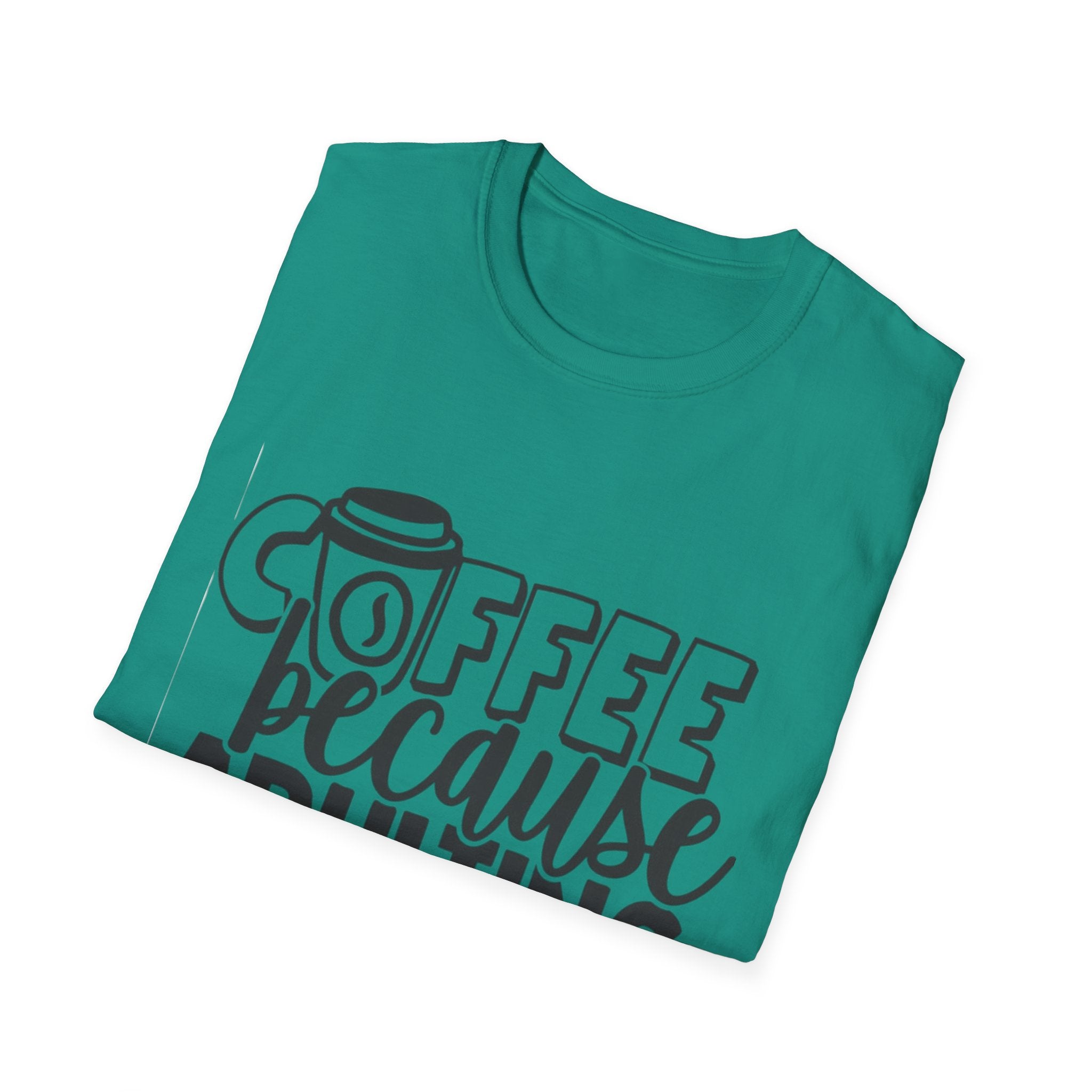 Coffee Because Adulting is Hard Unisex Softstyle T-Shirt