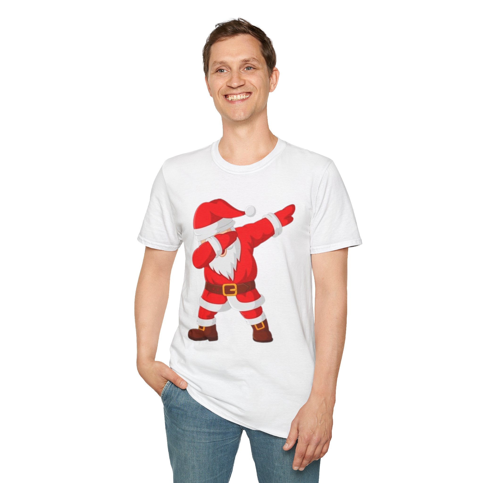 Dabbing Santa Unisex Softstyle T-Shirt