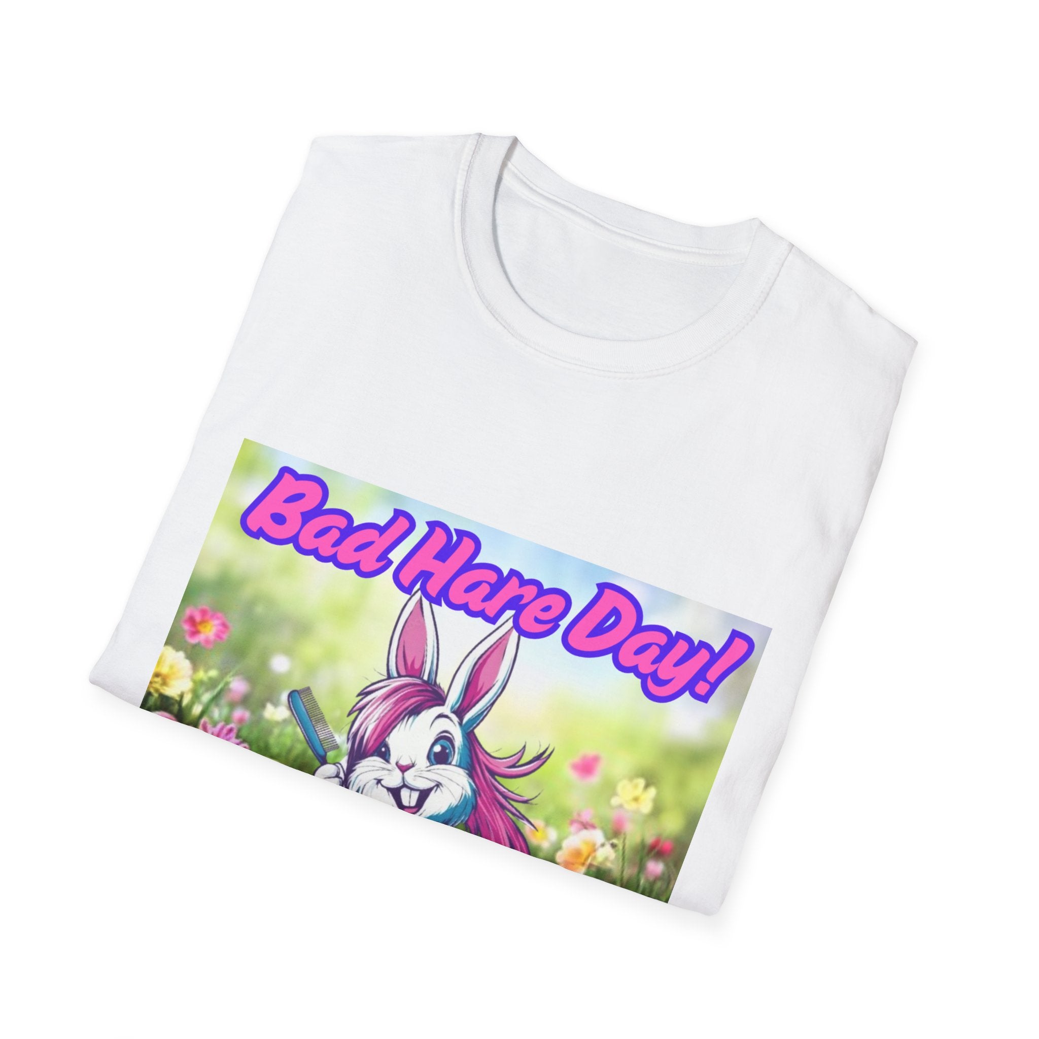 Bad Hare Day Unisex Softstyle T-Shirt