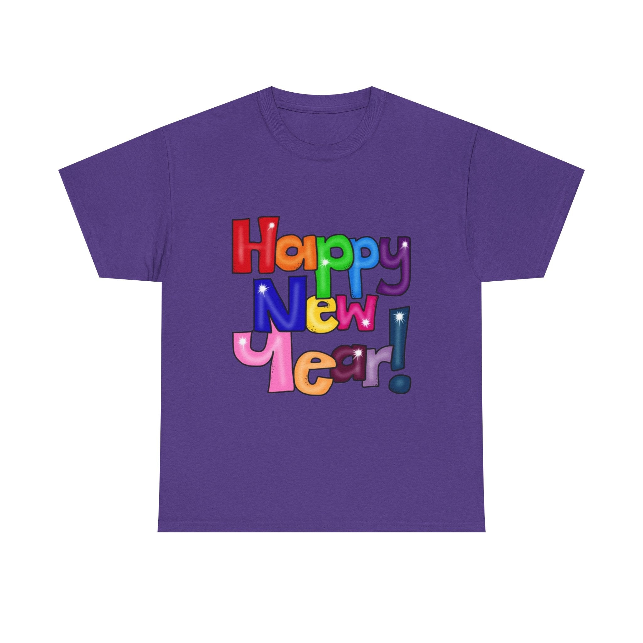 2026 Happy New Year DOUBLE SIDED Unisex Heavy Cotton T-Shirt
