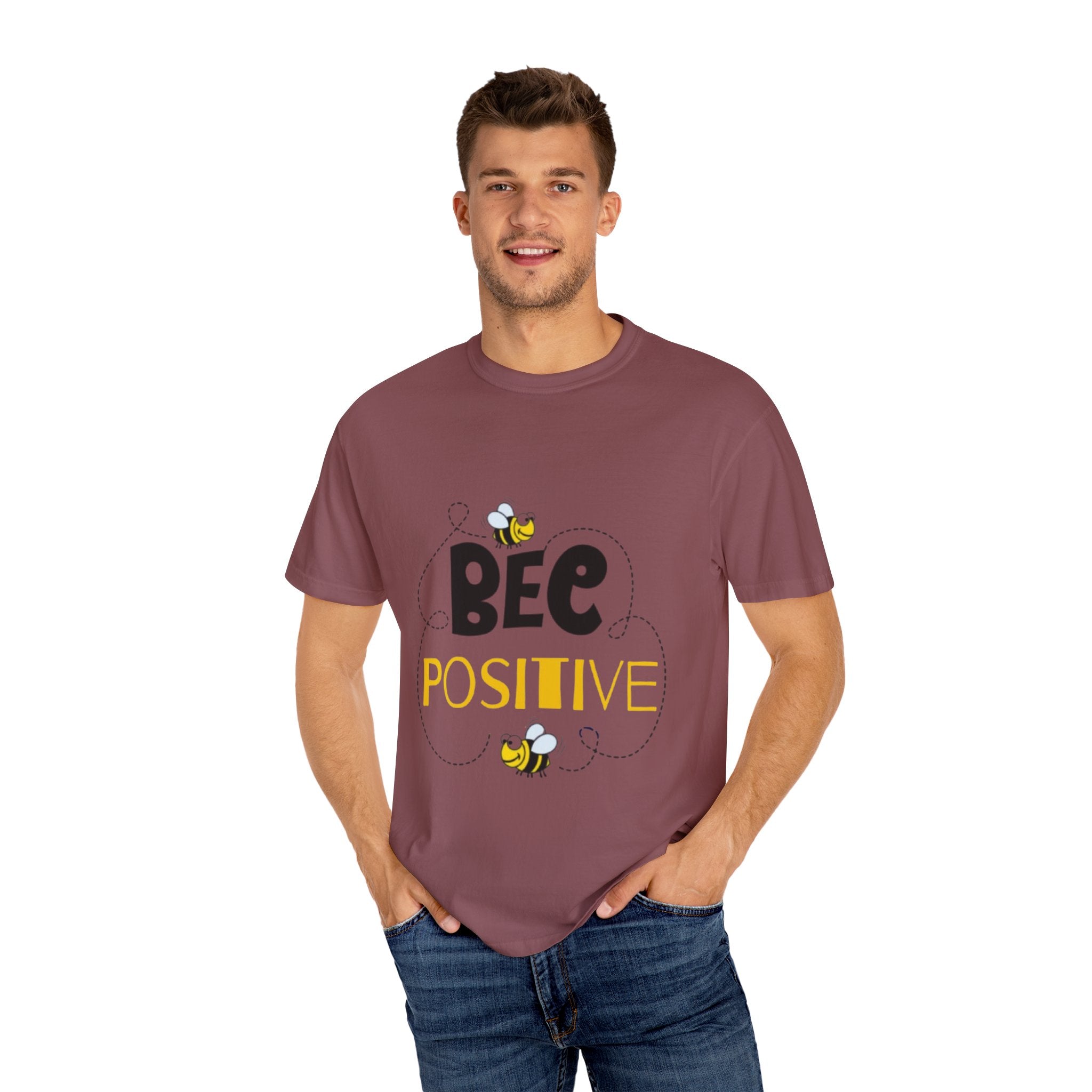 Bee Positive Unisex Garment-Dyed T-Shirt