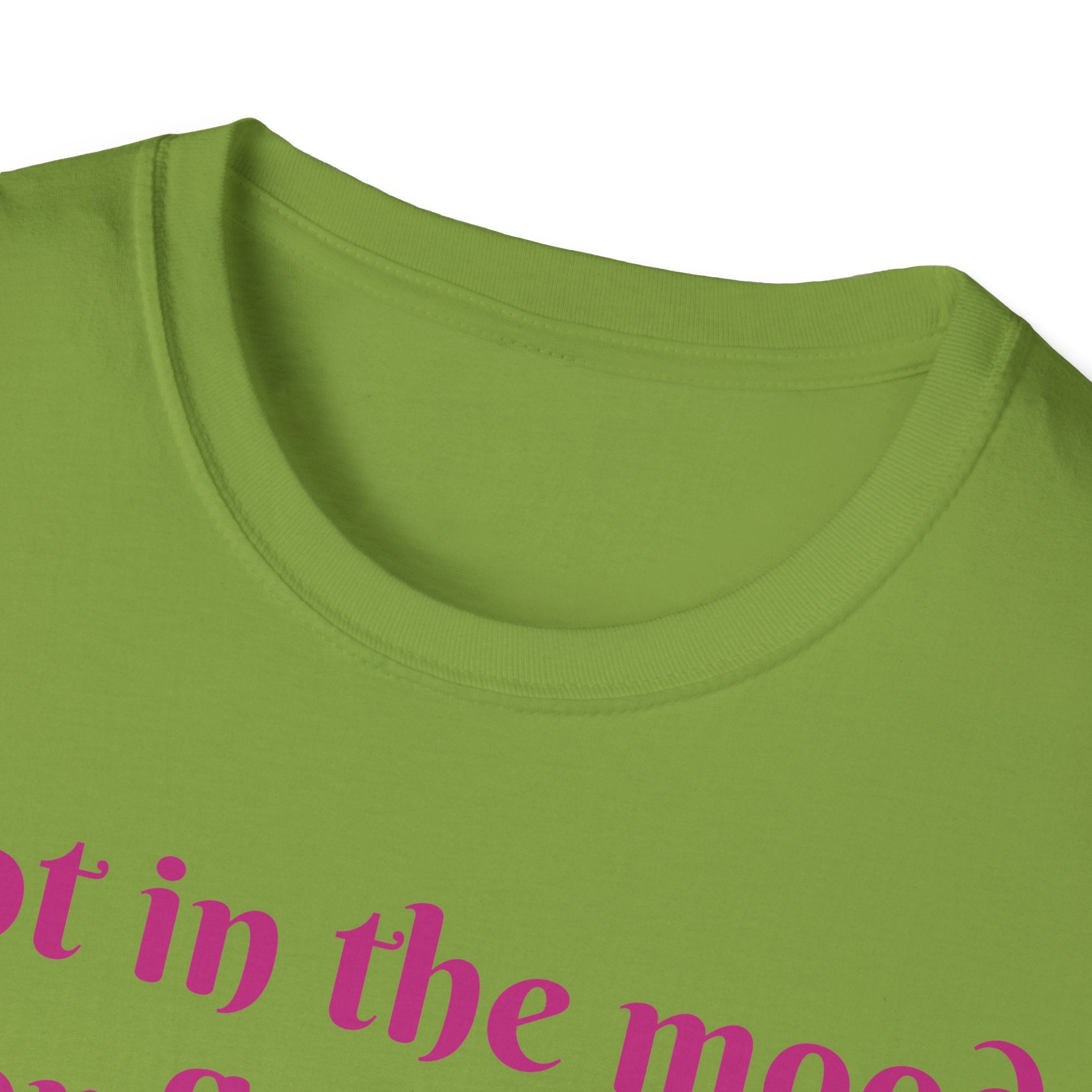 Not In The Mood For Fluffiness Let's Hop To It Bunny Unisex Softstyle T-Shirt