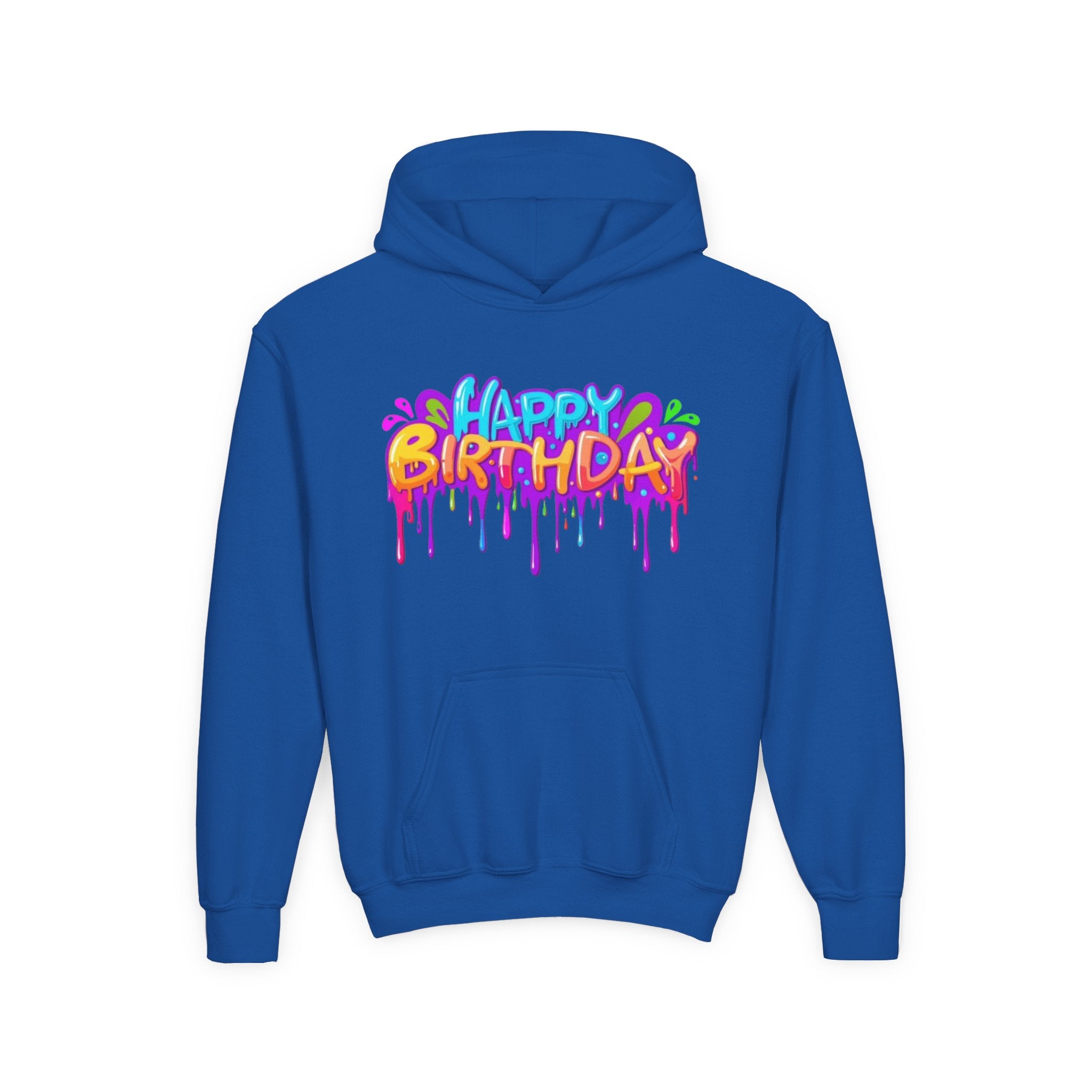 Happy Birthday Youth Heavy Blend Hoodie Personalize It!