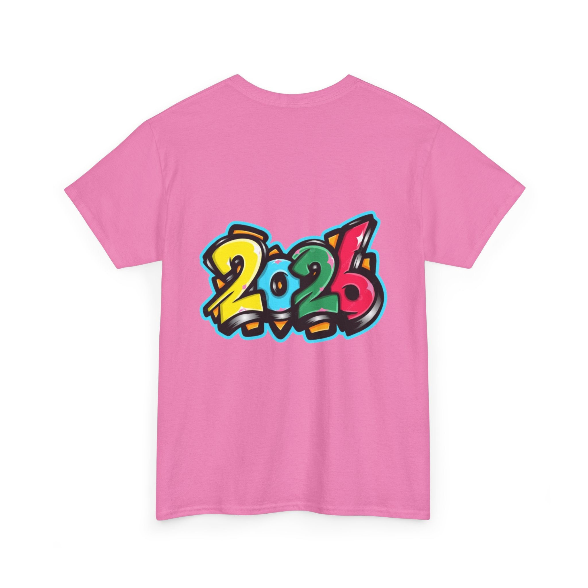 2026 Happy New Year DOUBLE SIDED Unisex Heavy Cotton Tee
