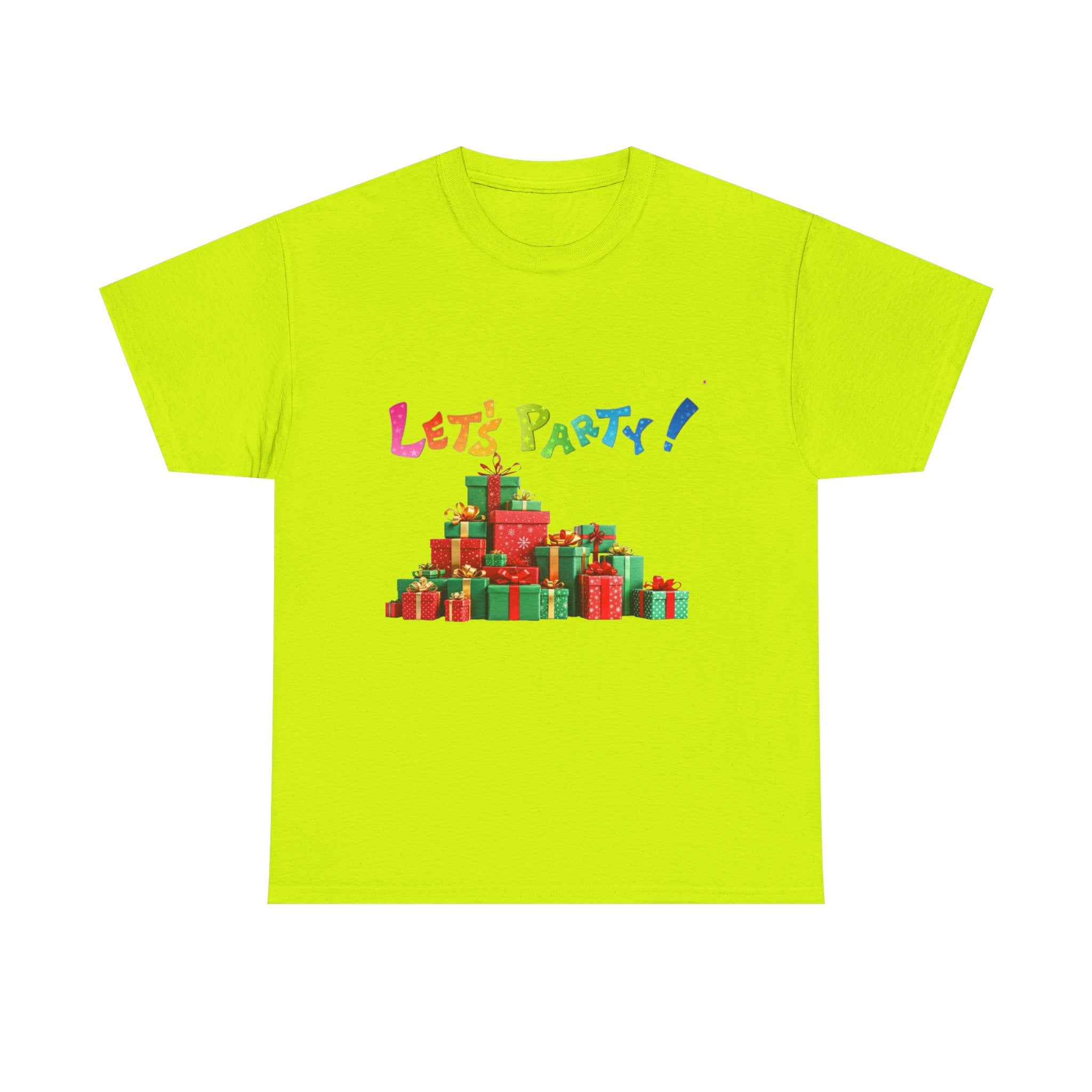 Let's Party! Christmas Presents Unisex Heavy Cotton T-Shirt