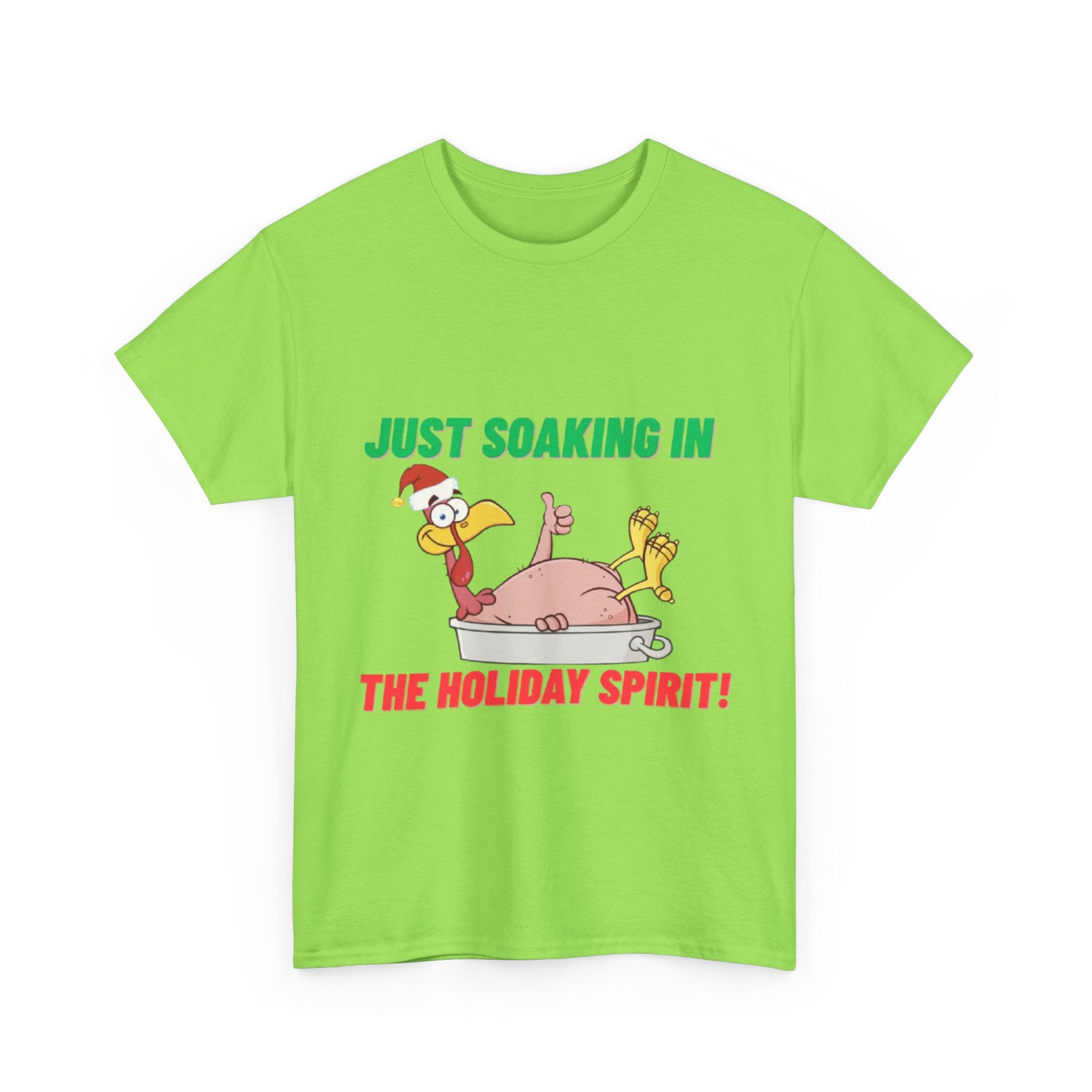 Just Soaking in the Holiday Spirit Unisex Heavy Cotton Tee