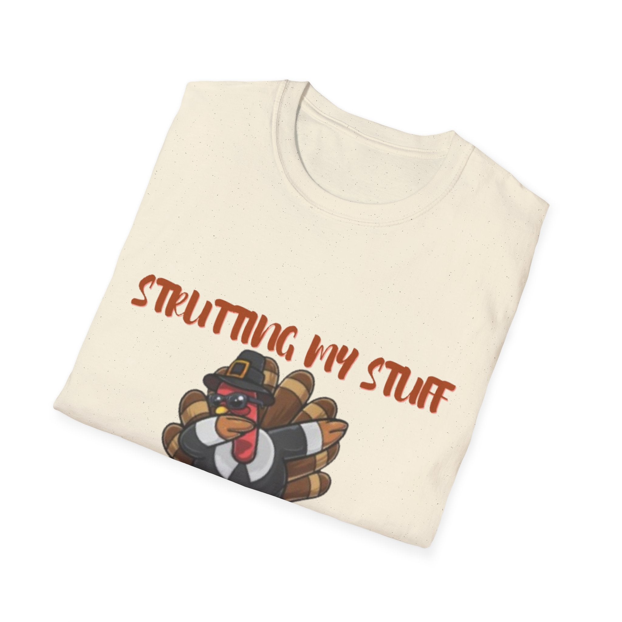 Strutting My Stuff Pilgrim Style Unisex Softstyle T-Shirt