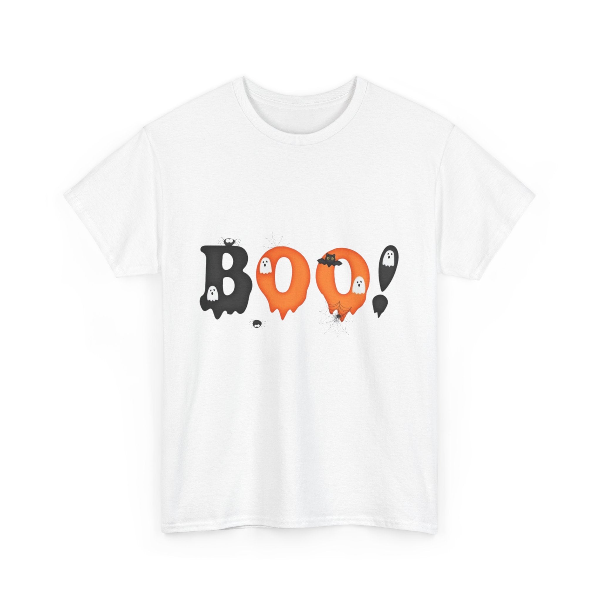 Halloween BOO! Unisex Short Sleeve Heavy Cotton T-Shirt