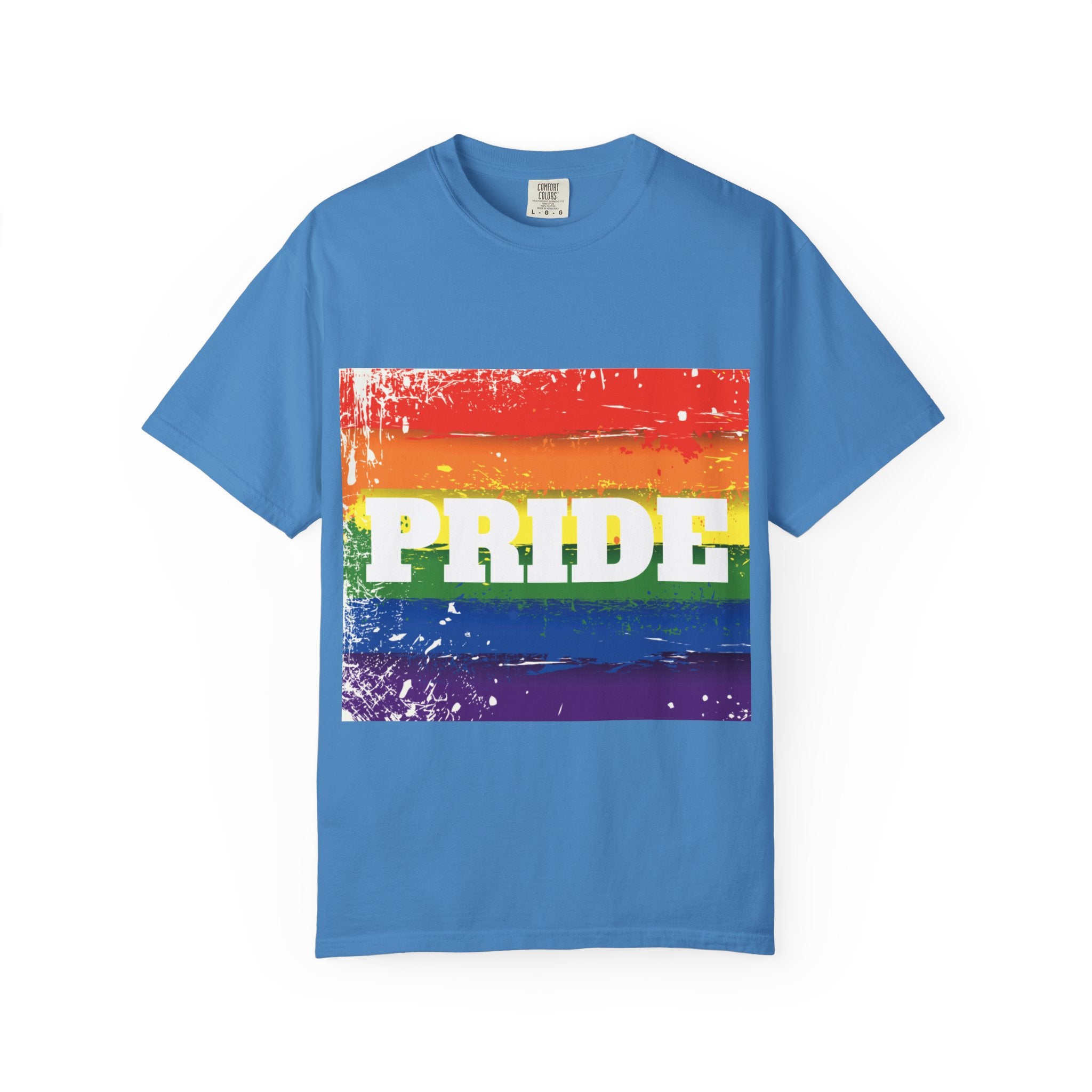 Pride Rainbow Unisex Garment-Dyed T-Shirt