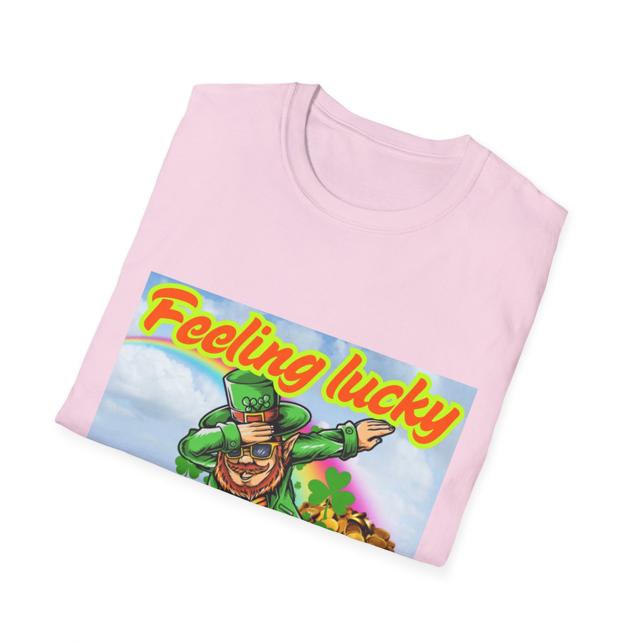Feeling Lucky And Ready To Groove! Unisex Softstyle T-Shirt