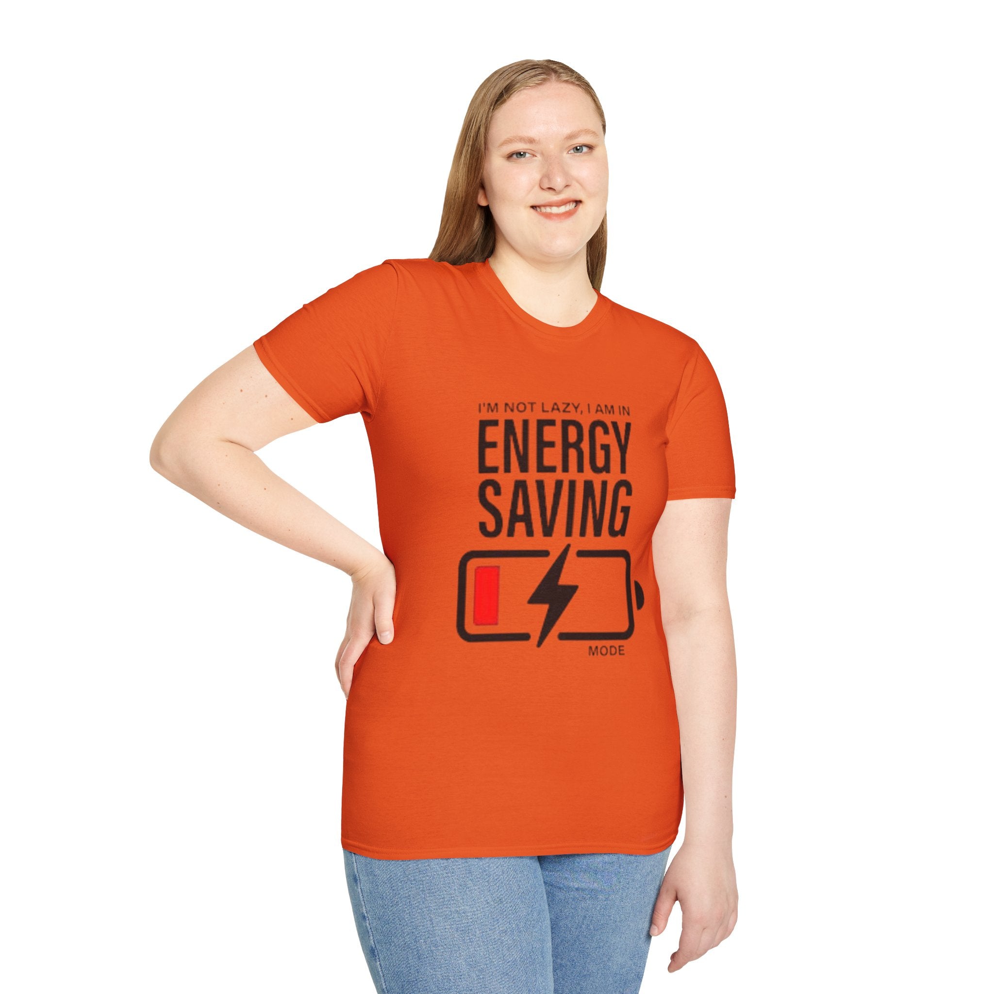 I'm Not Lazy I'm In Energy Saving Mode Unisex Softstyle T-Shirt