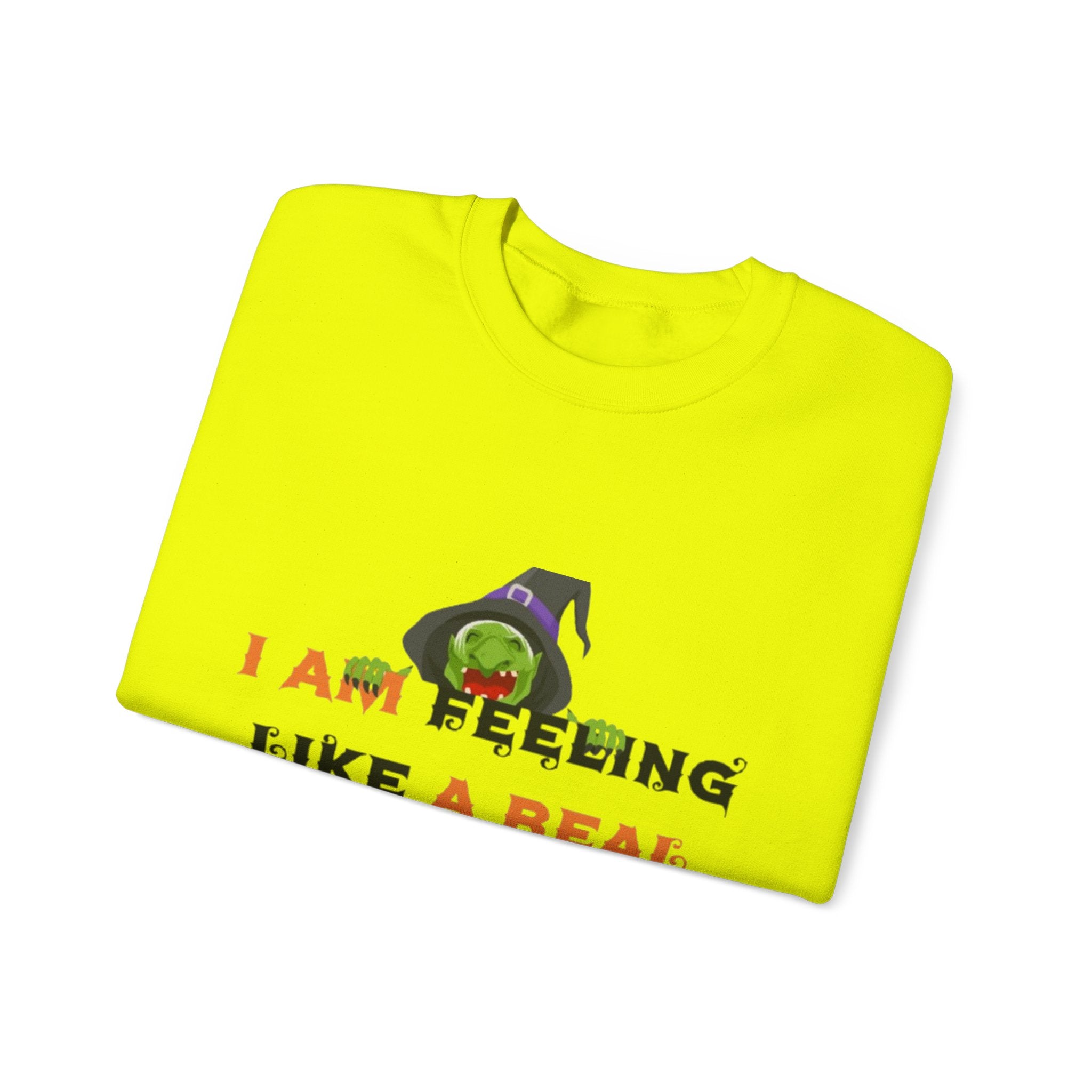 I Am Feeling Like A Real Witch Today Unisex Heavy Blend™ Crewneck Sweatshirt