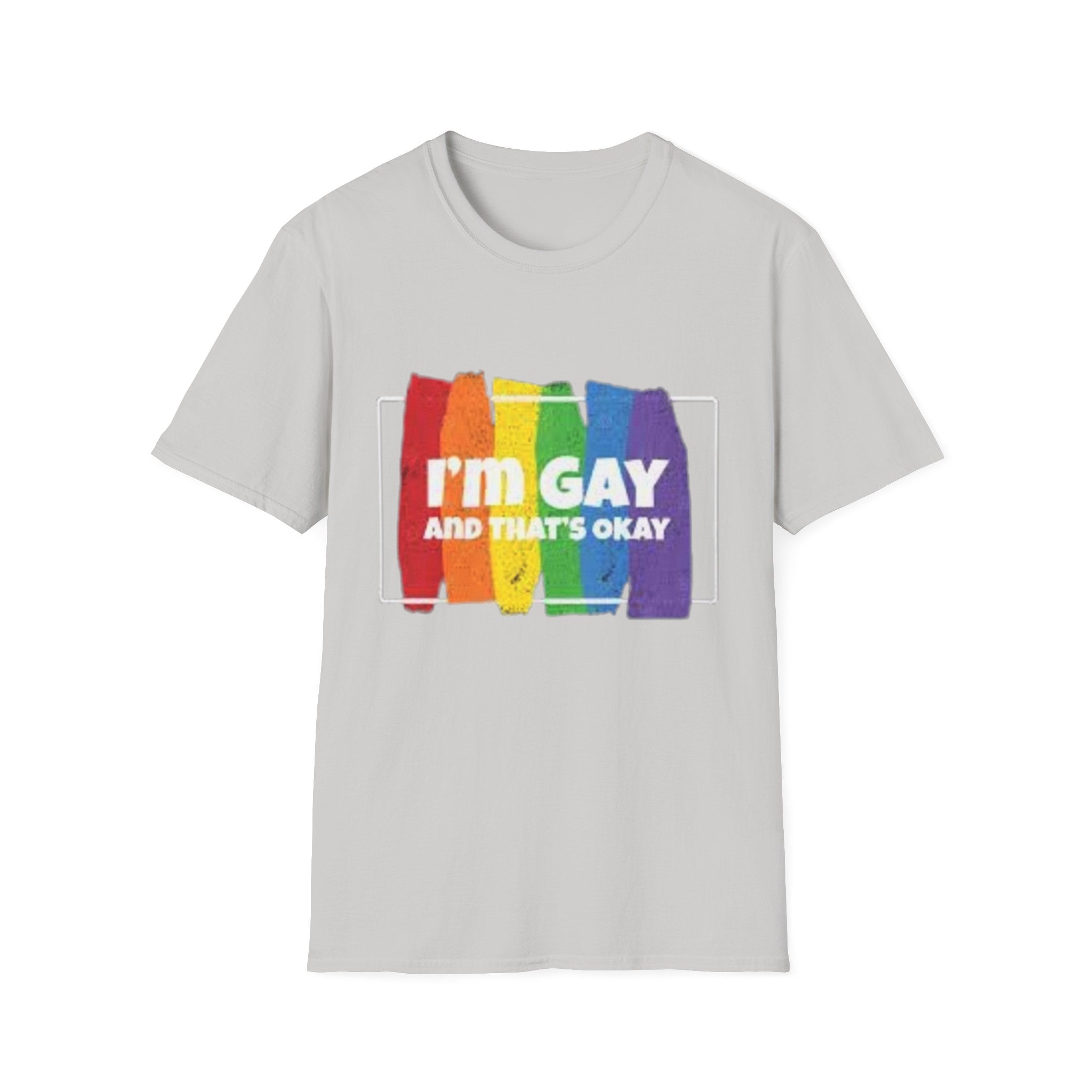 I'm GAY And That's Okay Unisex Softstyle T-Shirt
