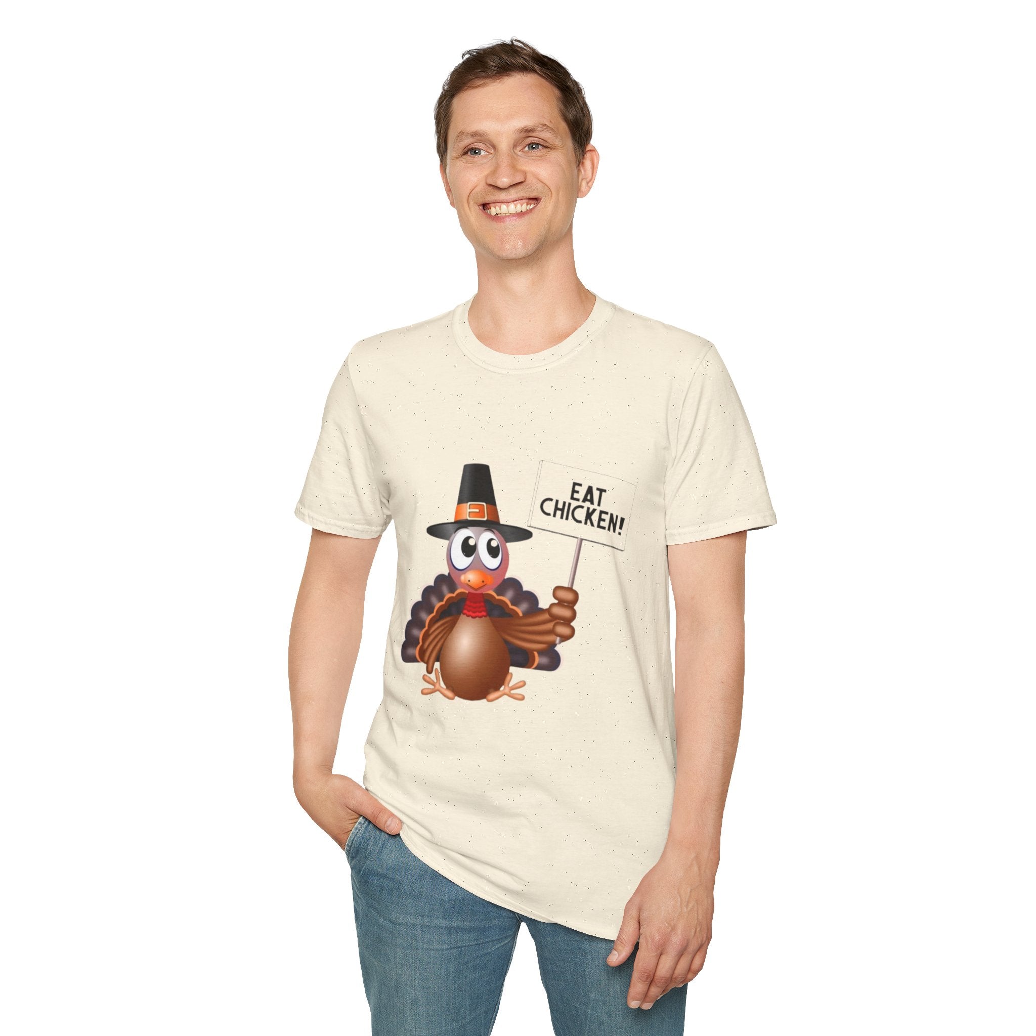 Eat Chicken Unisex Softstyle T-Shirt