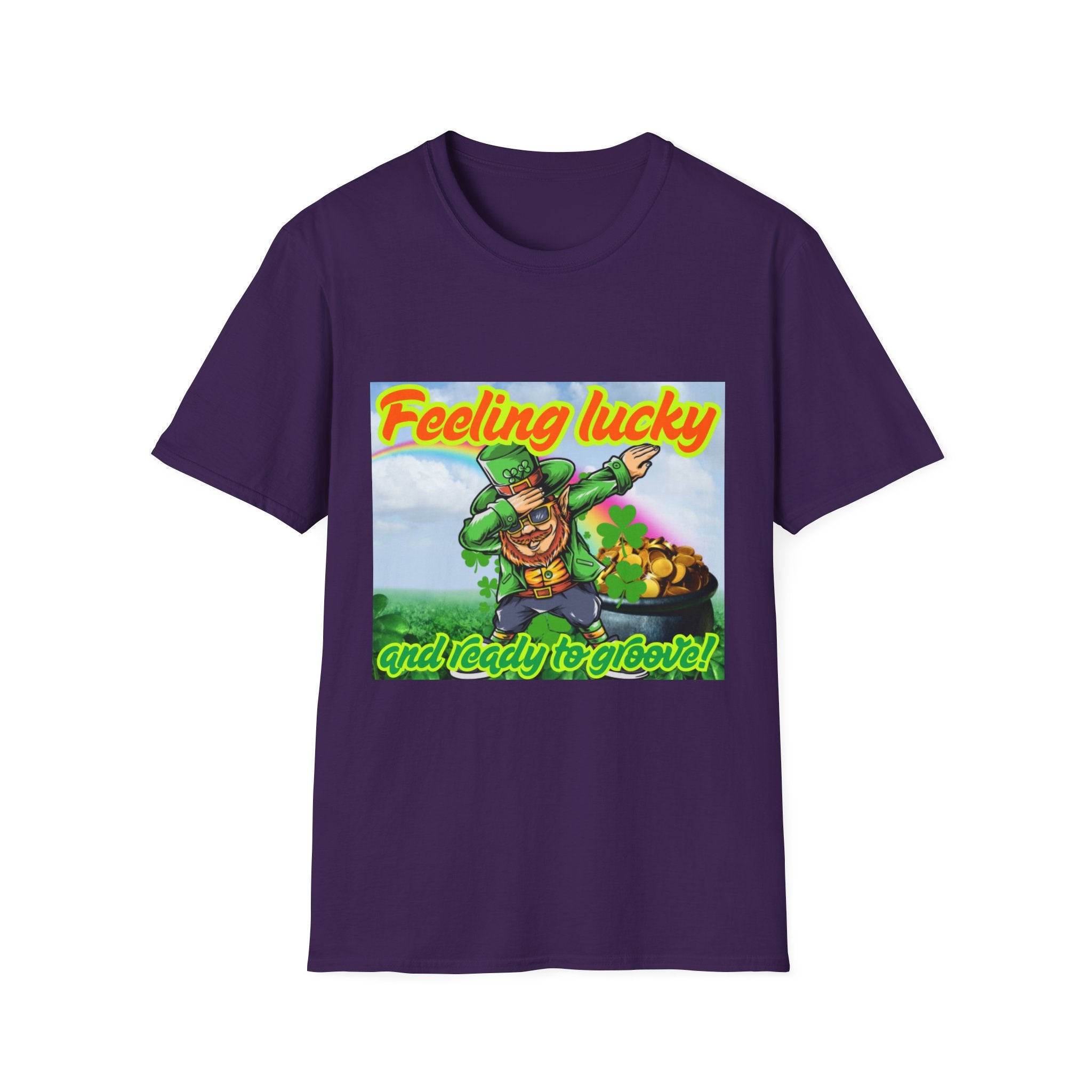 Feeling Lucky And Ready To Groove! Unisex Softstyle T-Shirt