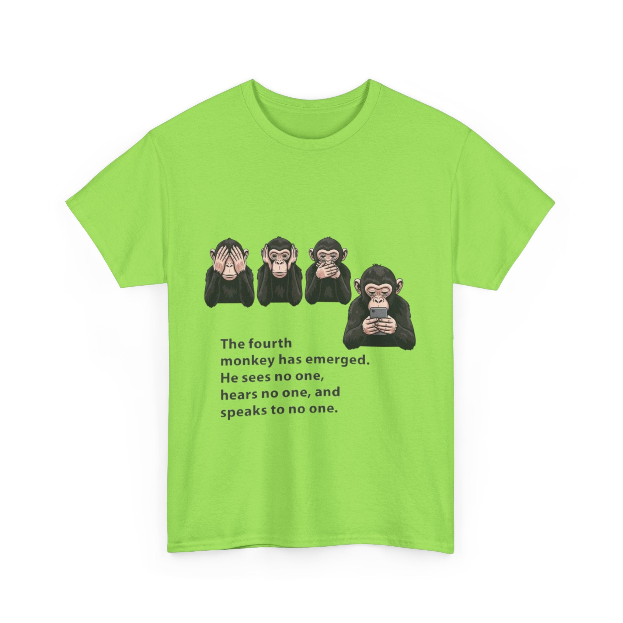Four Monkeys Unisex Heavy Cotton T-Shirt