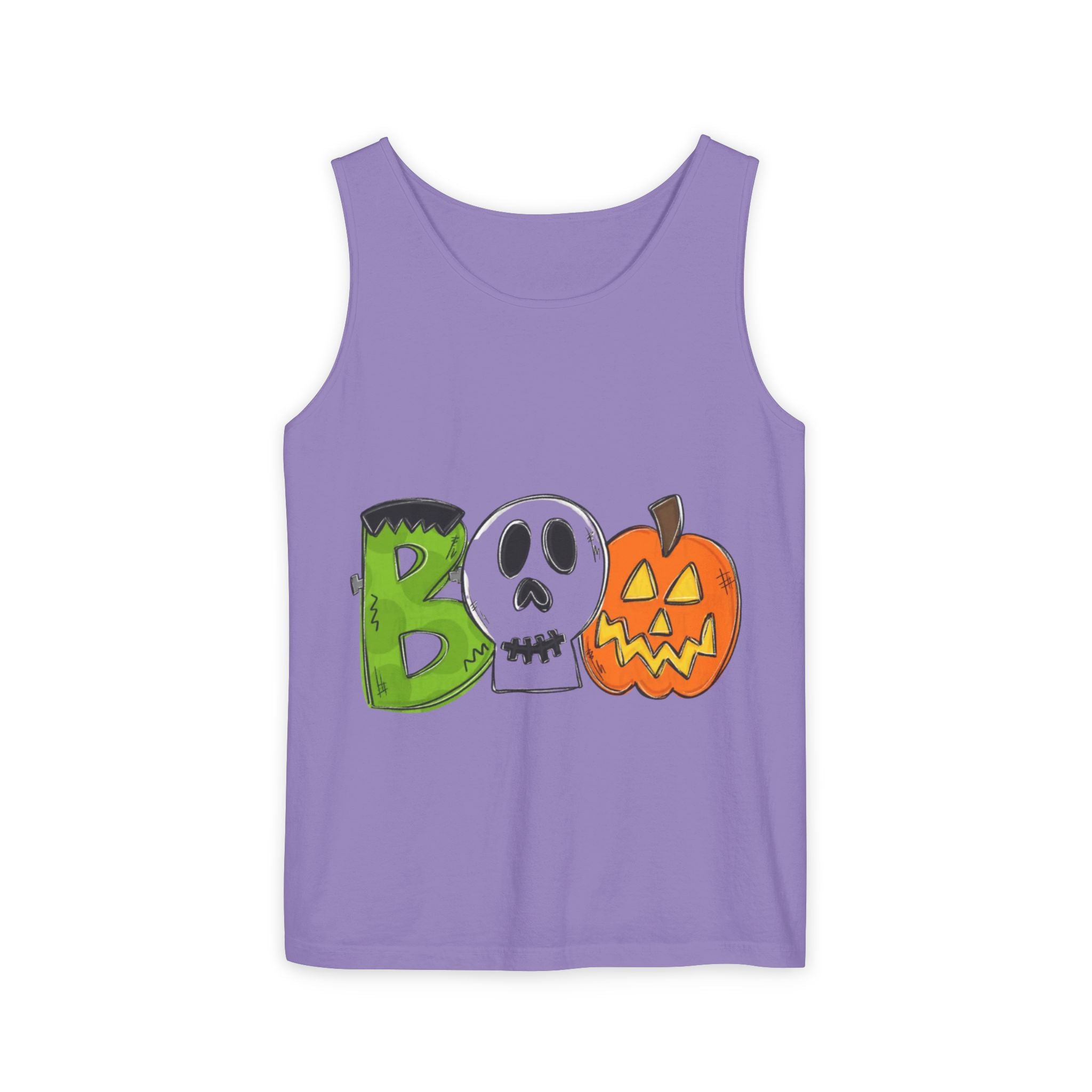 Halloween BOO Unisex Garment-Dyed Tank Top