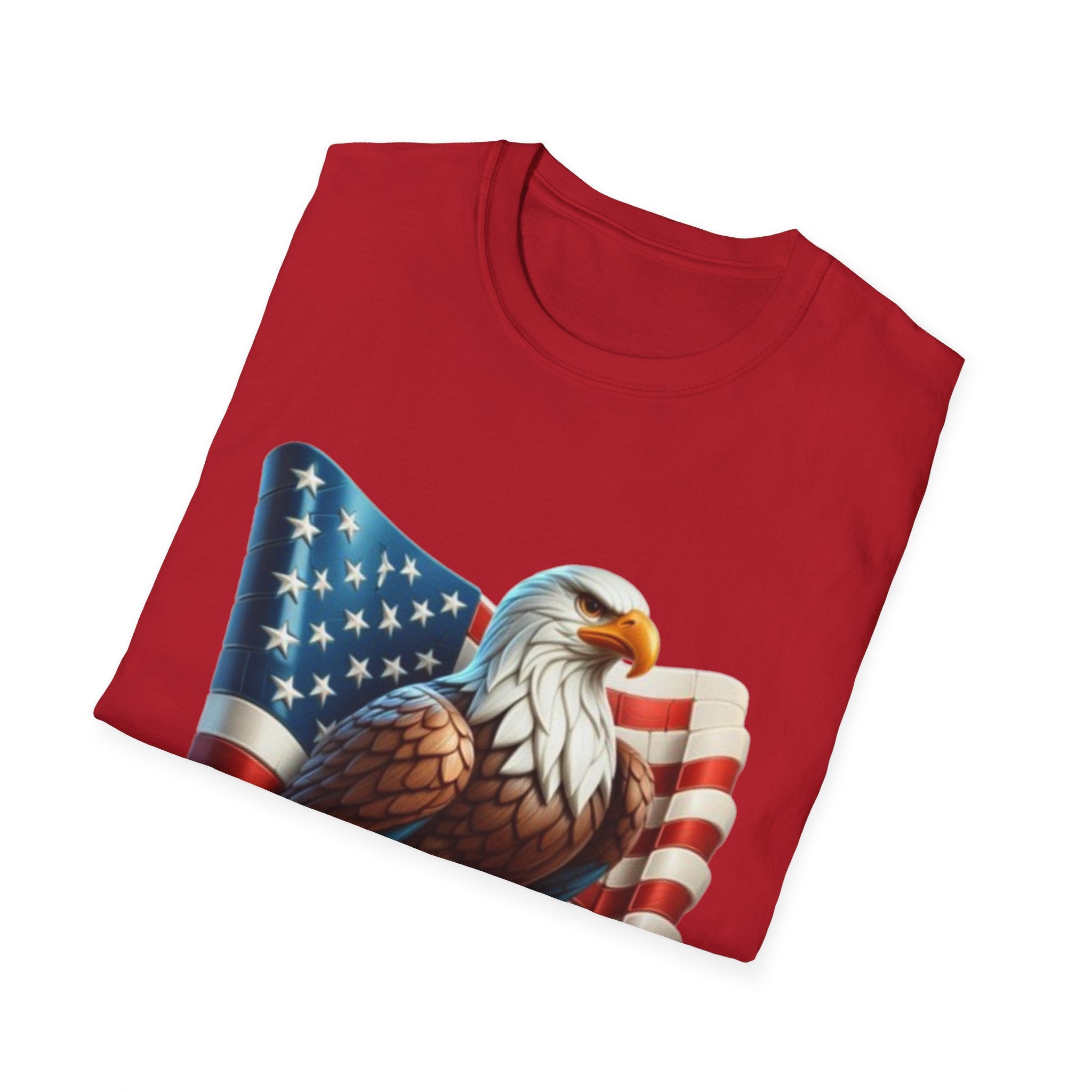Patriotic Eagle Unisex Softstyle T-Shirt
