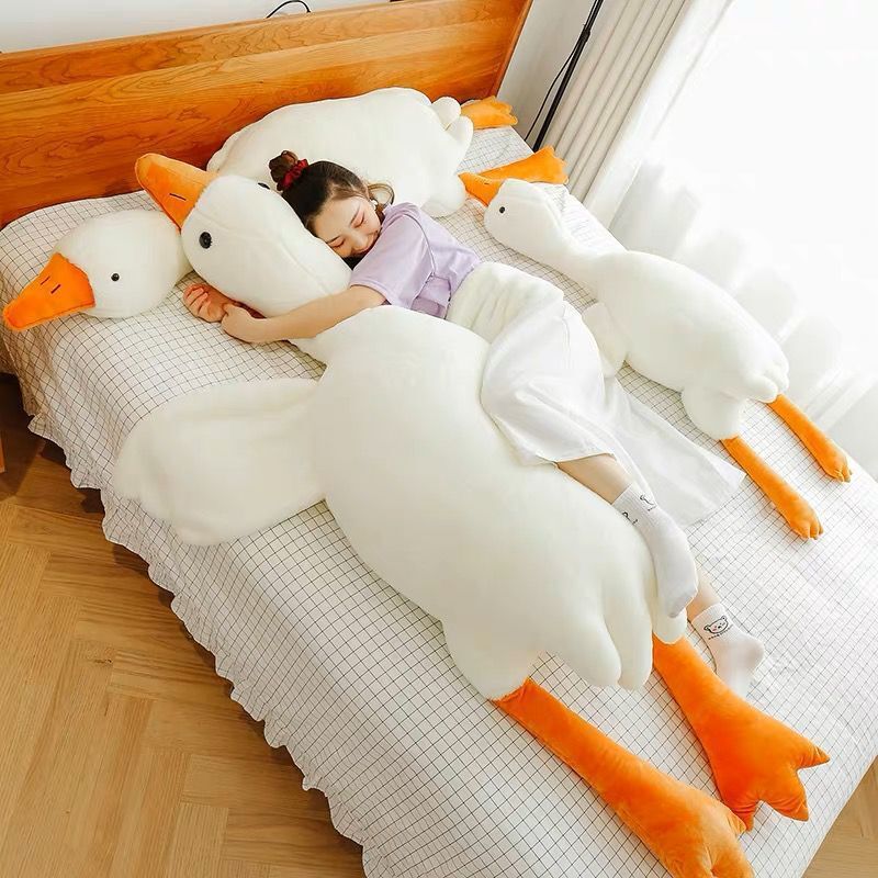 Big White Goose Plush Pillow Toy