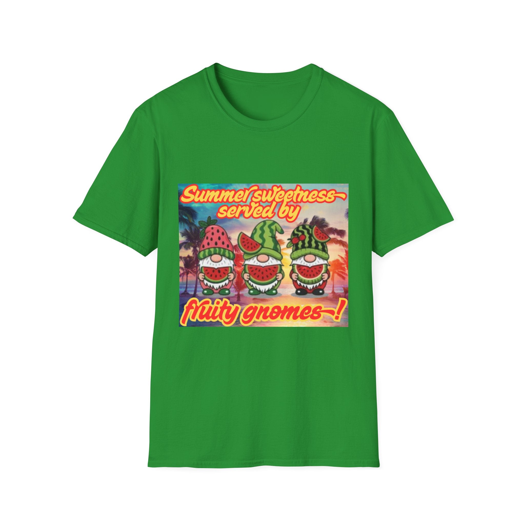 Summer Sweetness Served By Fruity Gnomes Unisex Softstyle T-Shirt