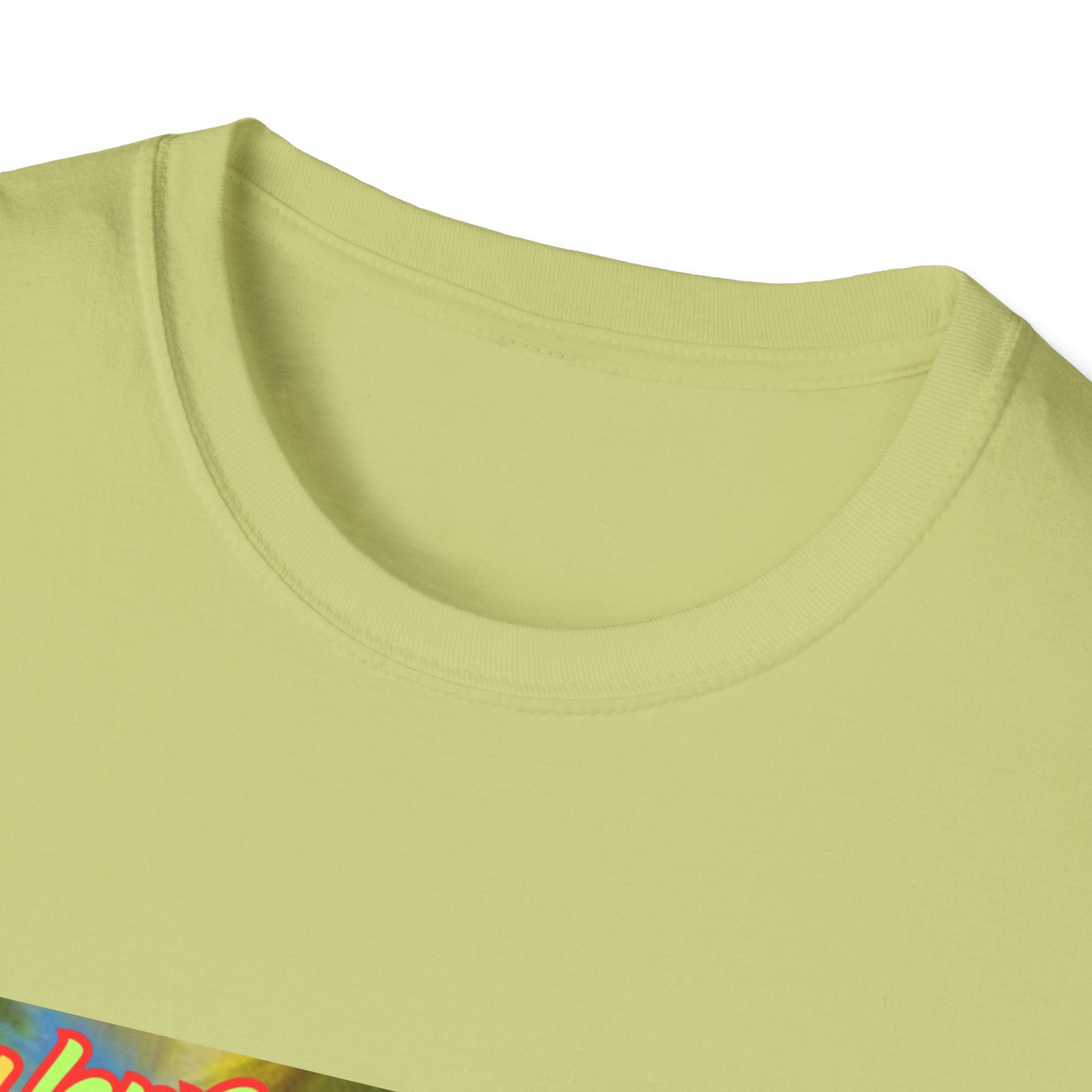 Lucky Leprechaun Enjoying Tropical Fruitiness! Unisex Softstyle T-Shirt
