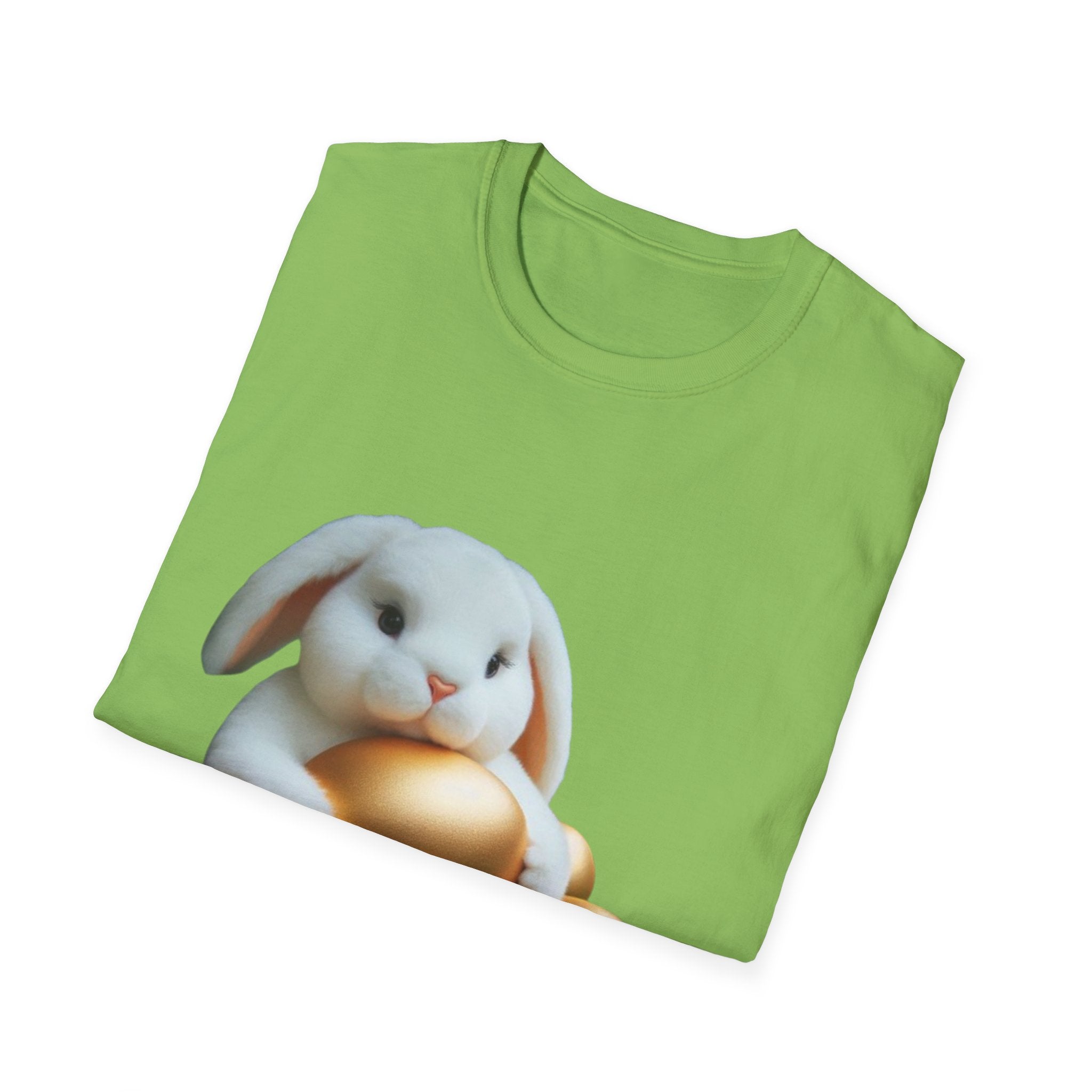 Easter Bunny And His Golden Eggs Unisex Softstyle T-Shirt