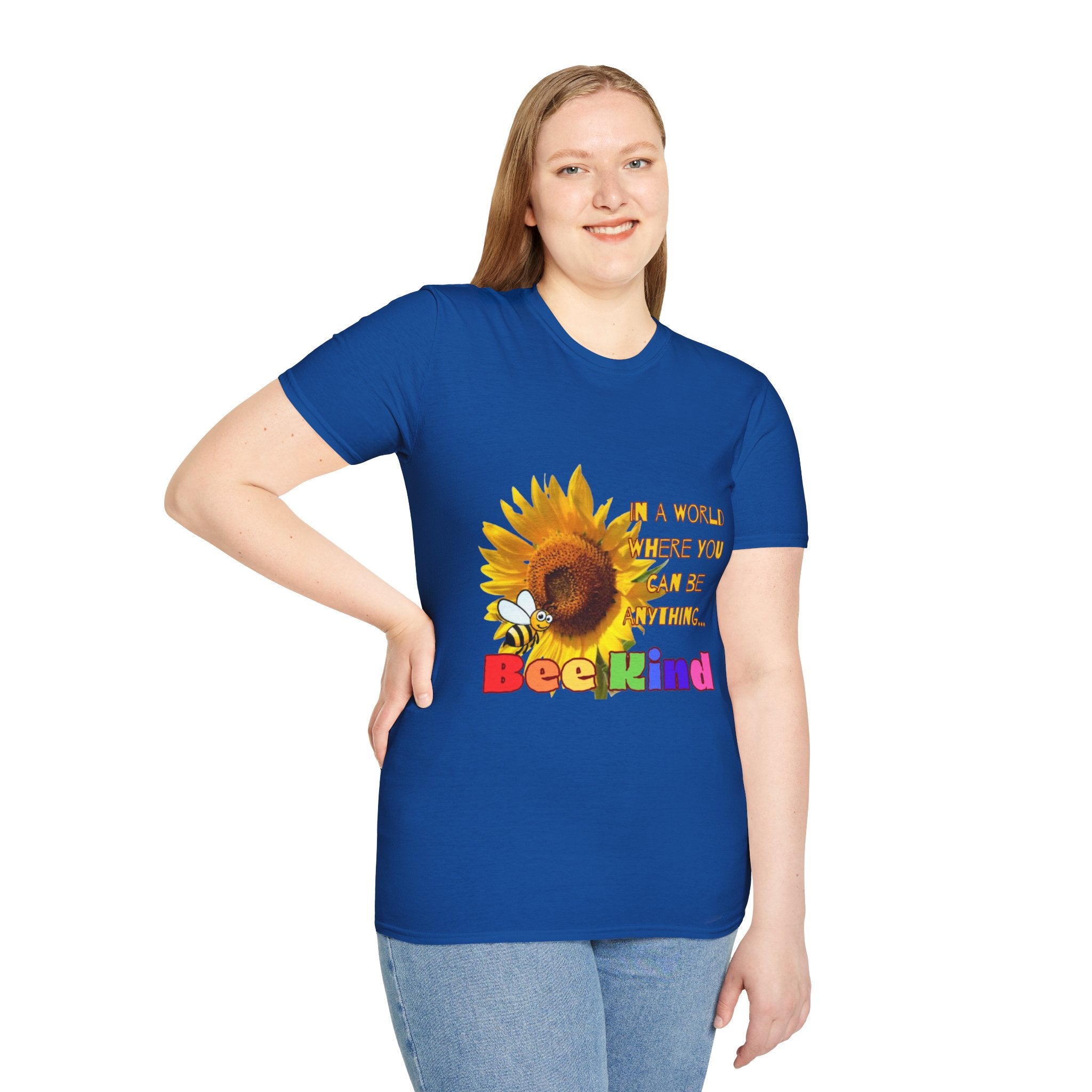 Bee Kind Sunflower Unisex Softstyle T-Shirt