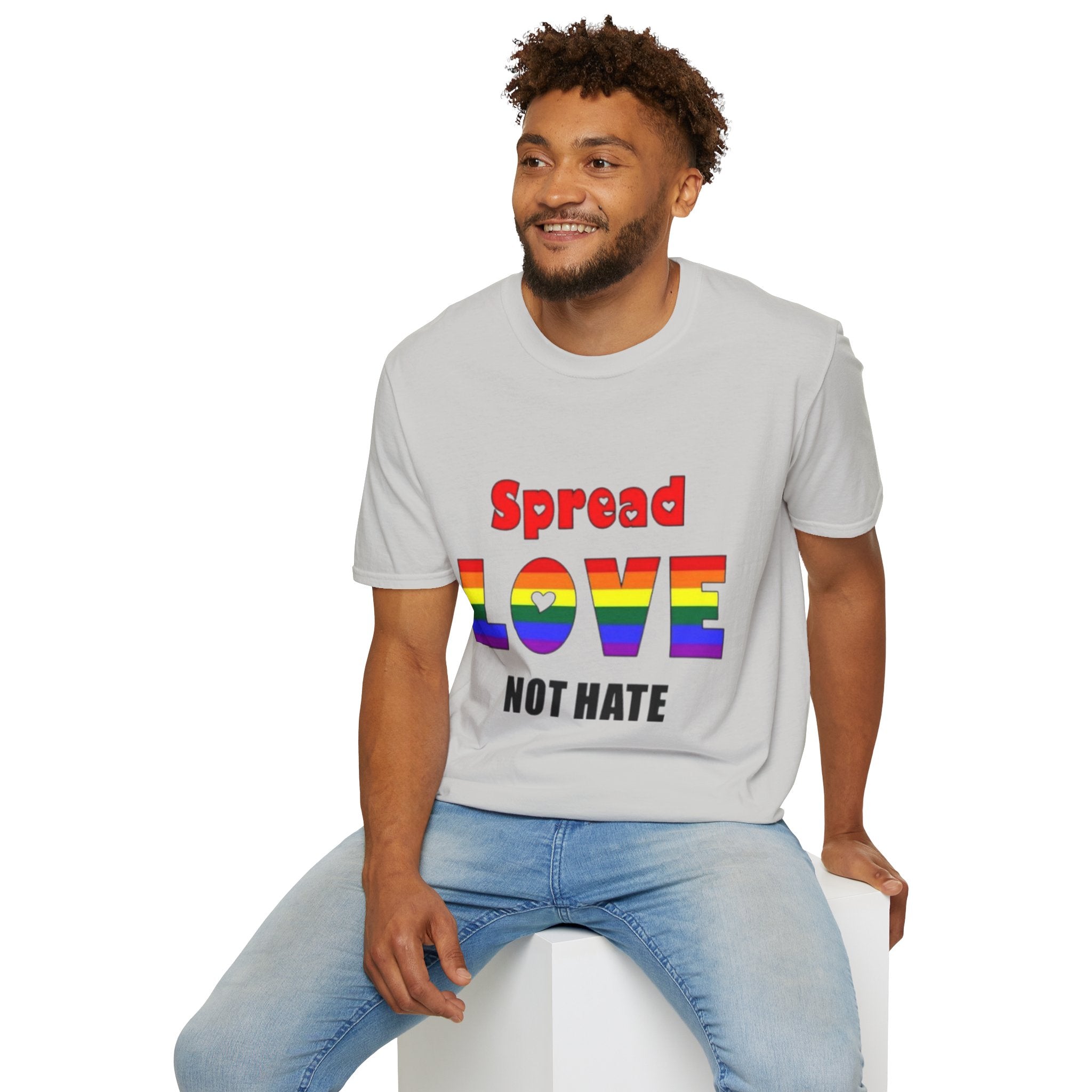 Spread Love Not Hate Unisex Softstyle T-Shirt
