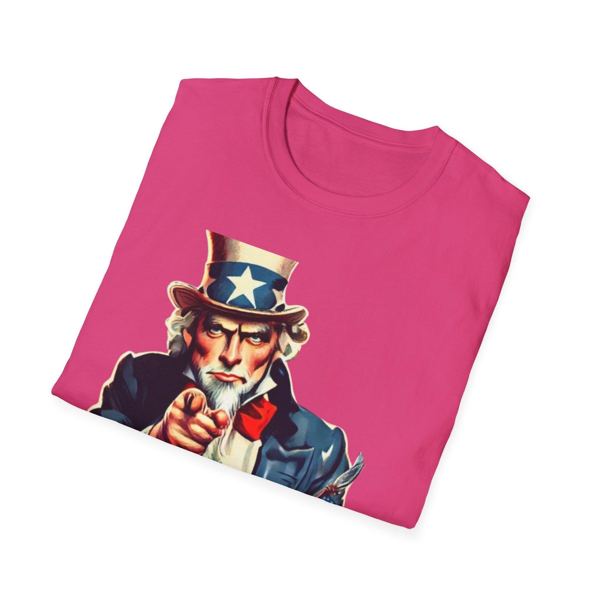 Patriotic Uncle Sam Unisex Softstyle  T-Shirt