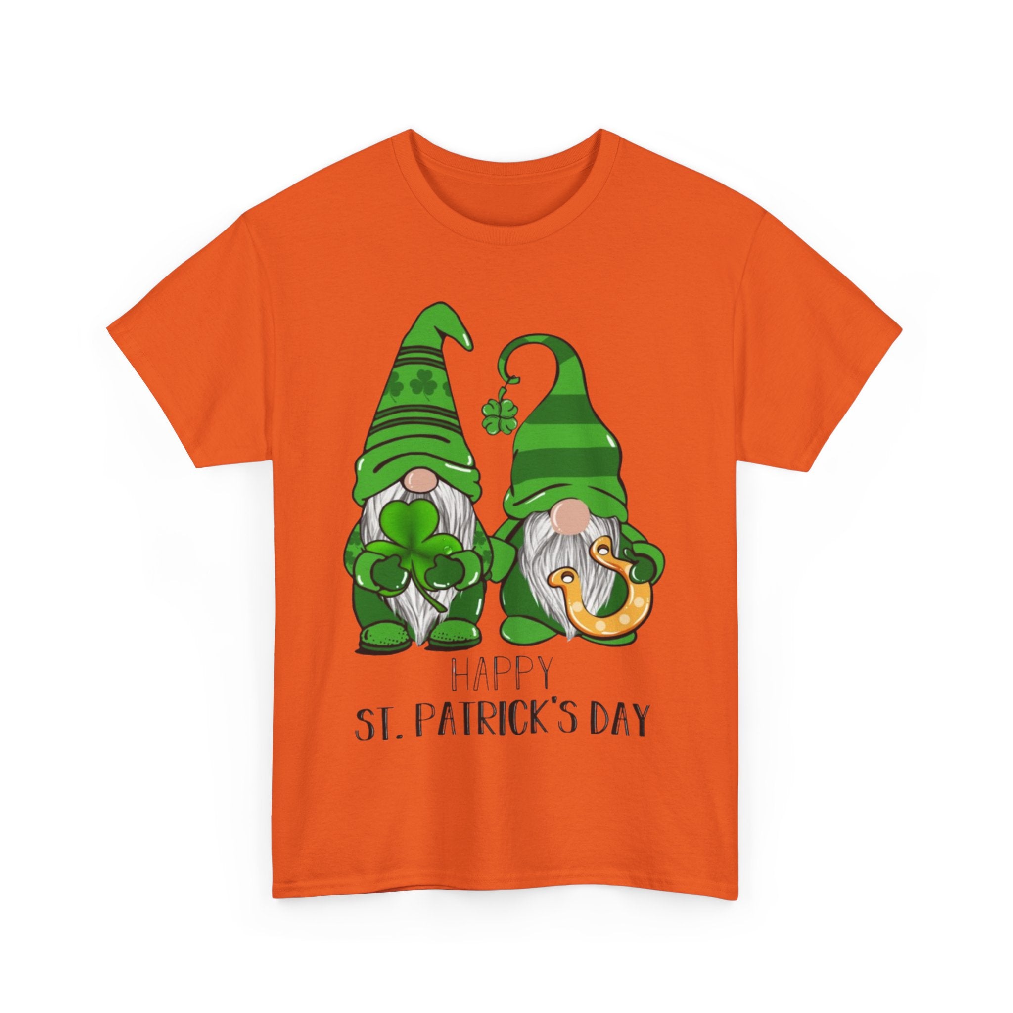 Happy St. Patrick's Day Gnome Unisex Heavy Cotton T-Shirt