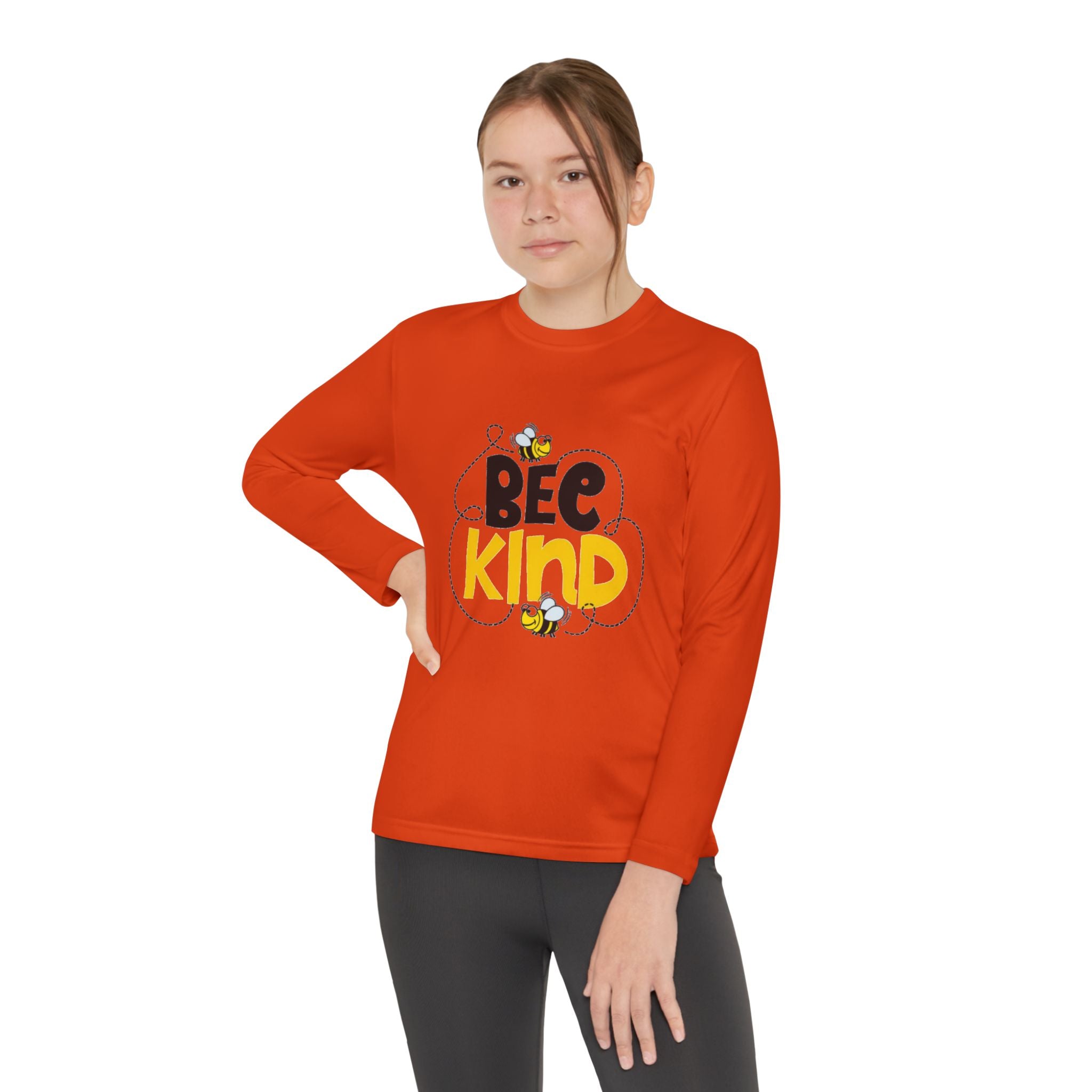 Bee Kind Youth Long Sleeve Competitor T-Shirt