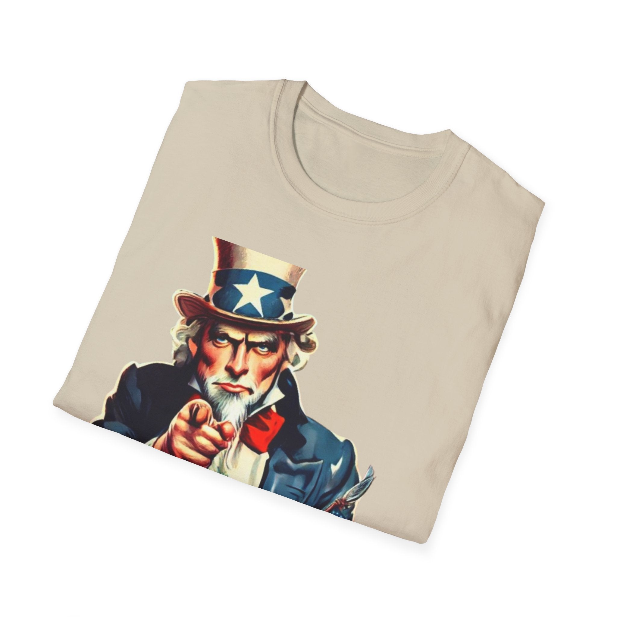 Patriotic Uncle Sam Unisex Softstyle  T-Shirt