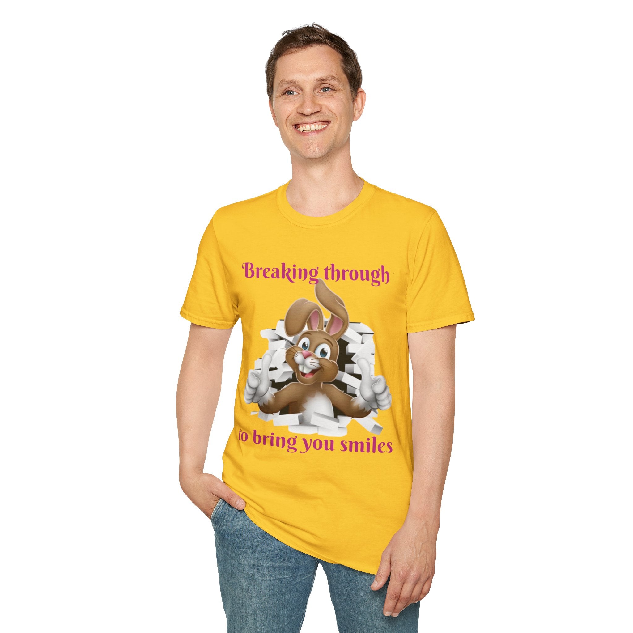 Breaking Through To Bring You Smiles Unisex Softstyle T-Shirt