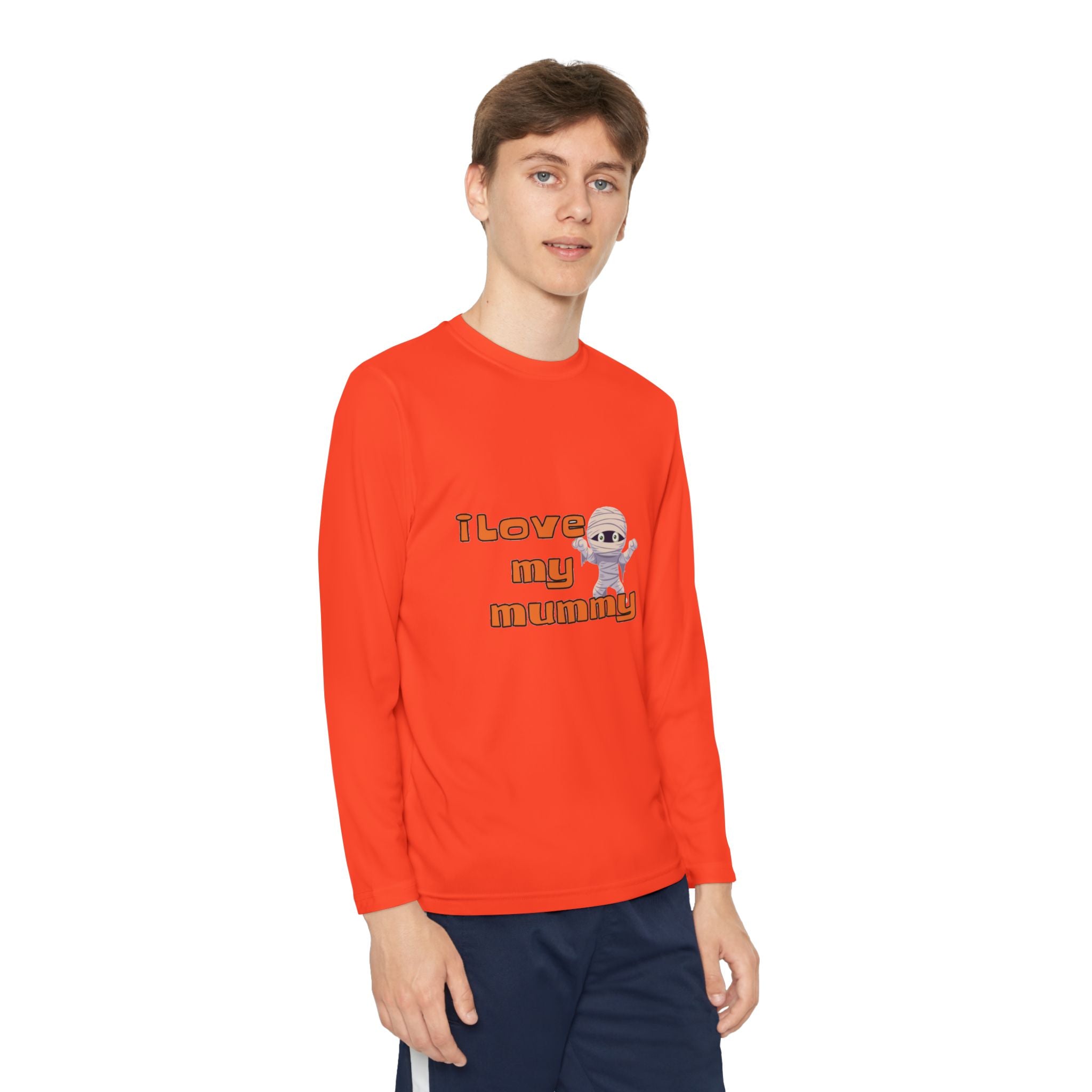I Love My Mummy Youth Long Sleeve Competitor T-Shirt