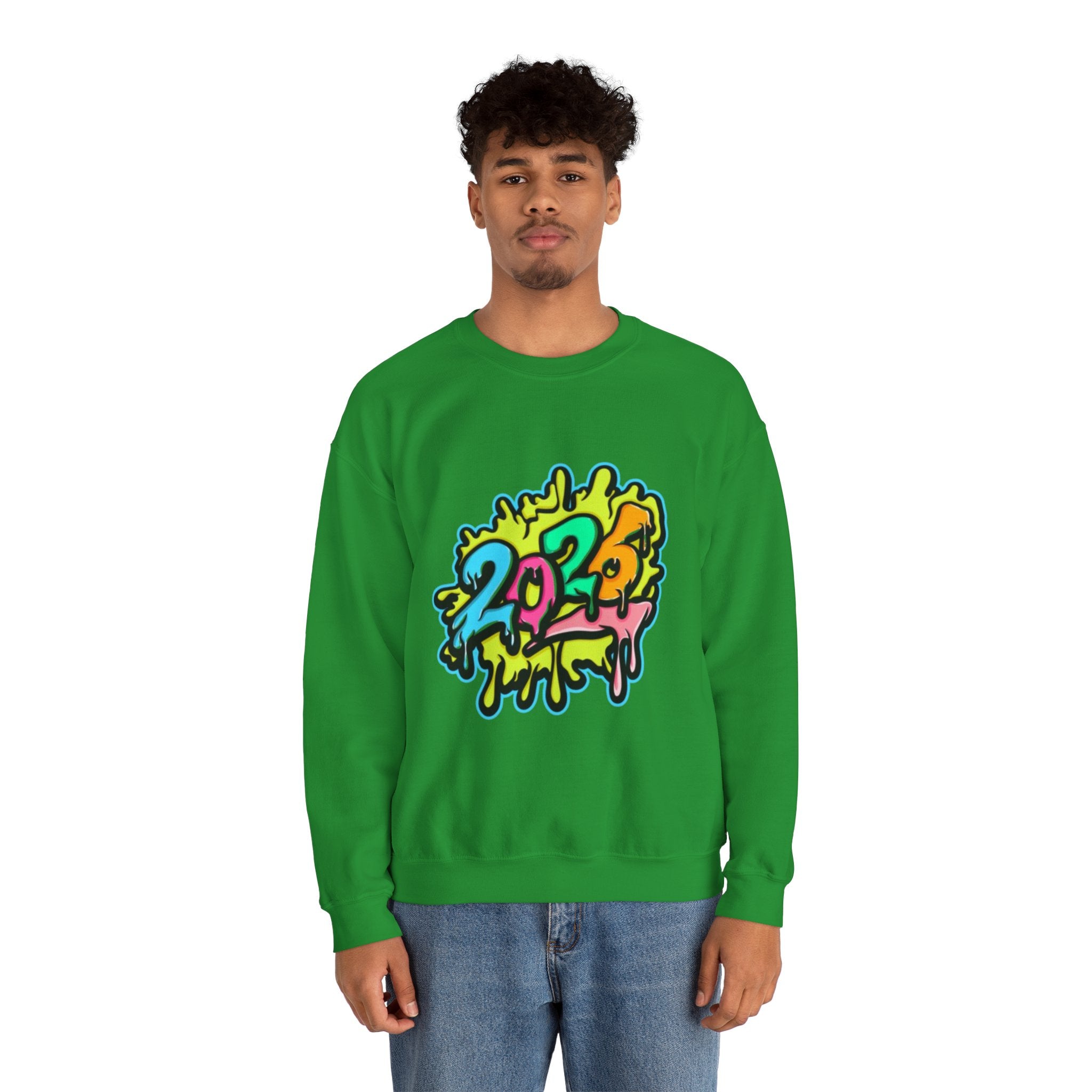 2026 Colorful Drip Design Unisex Sweatshirt
