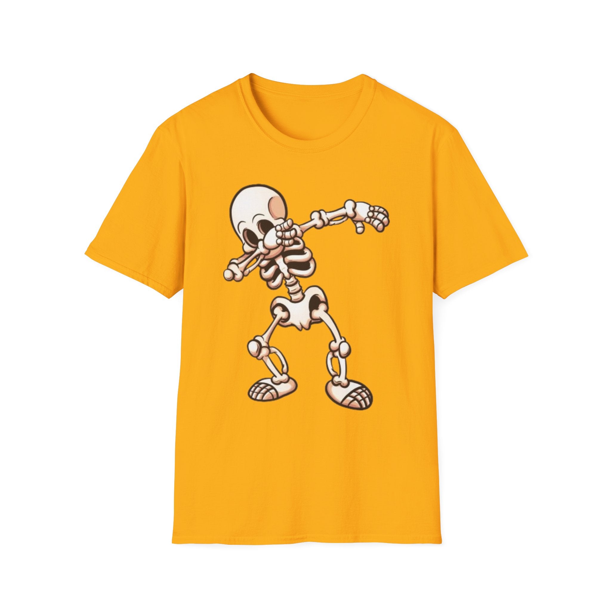 Dabbing Halloween Skeleton Unisex Softstyle T-Shirt