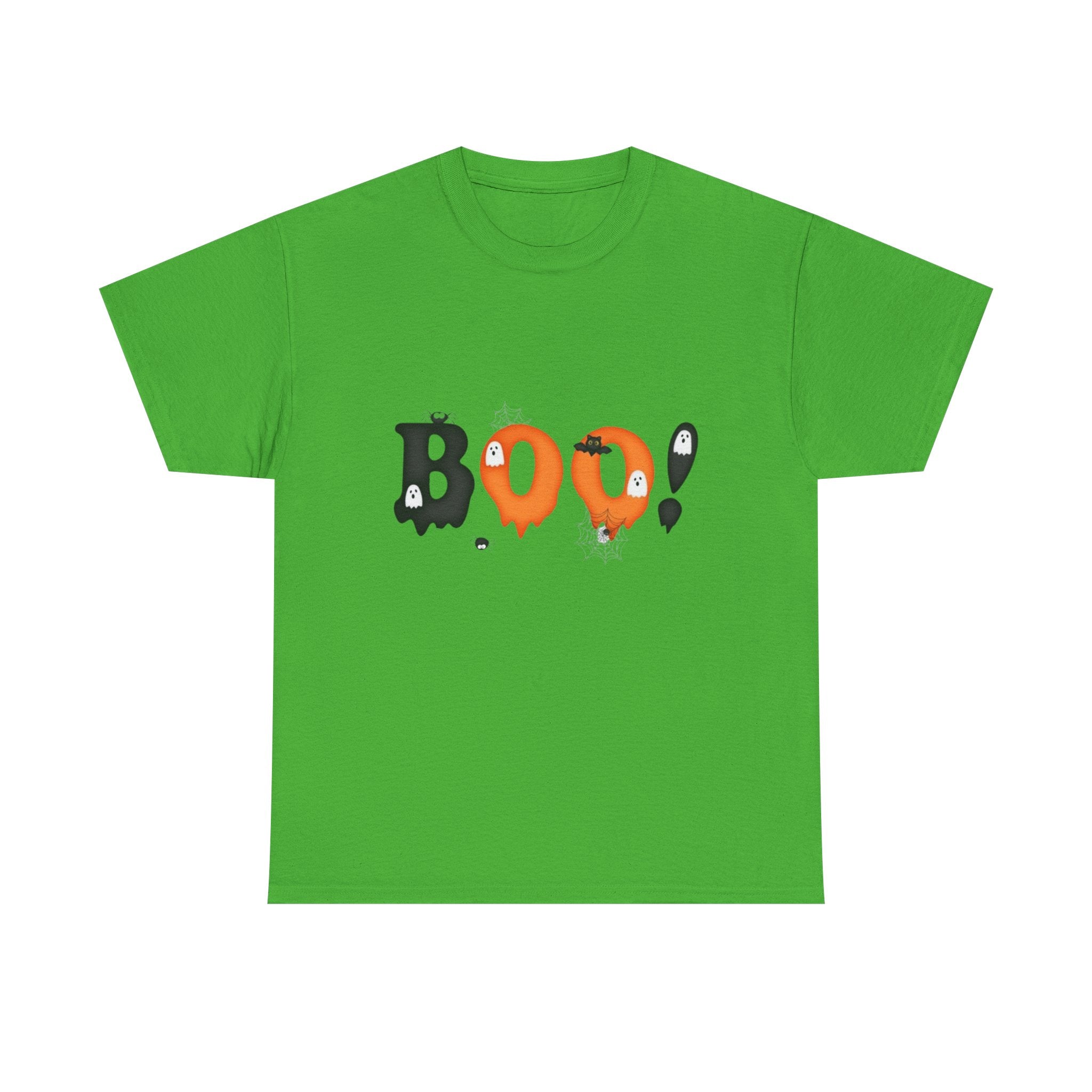Halloween BOO! Unisex Short Sleeve Heavy Cotton T-Shirt