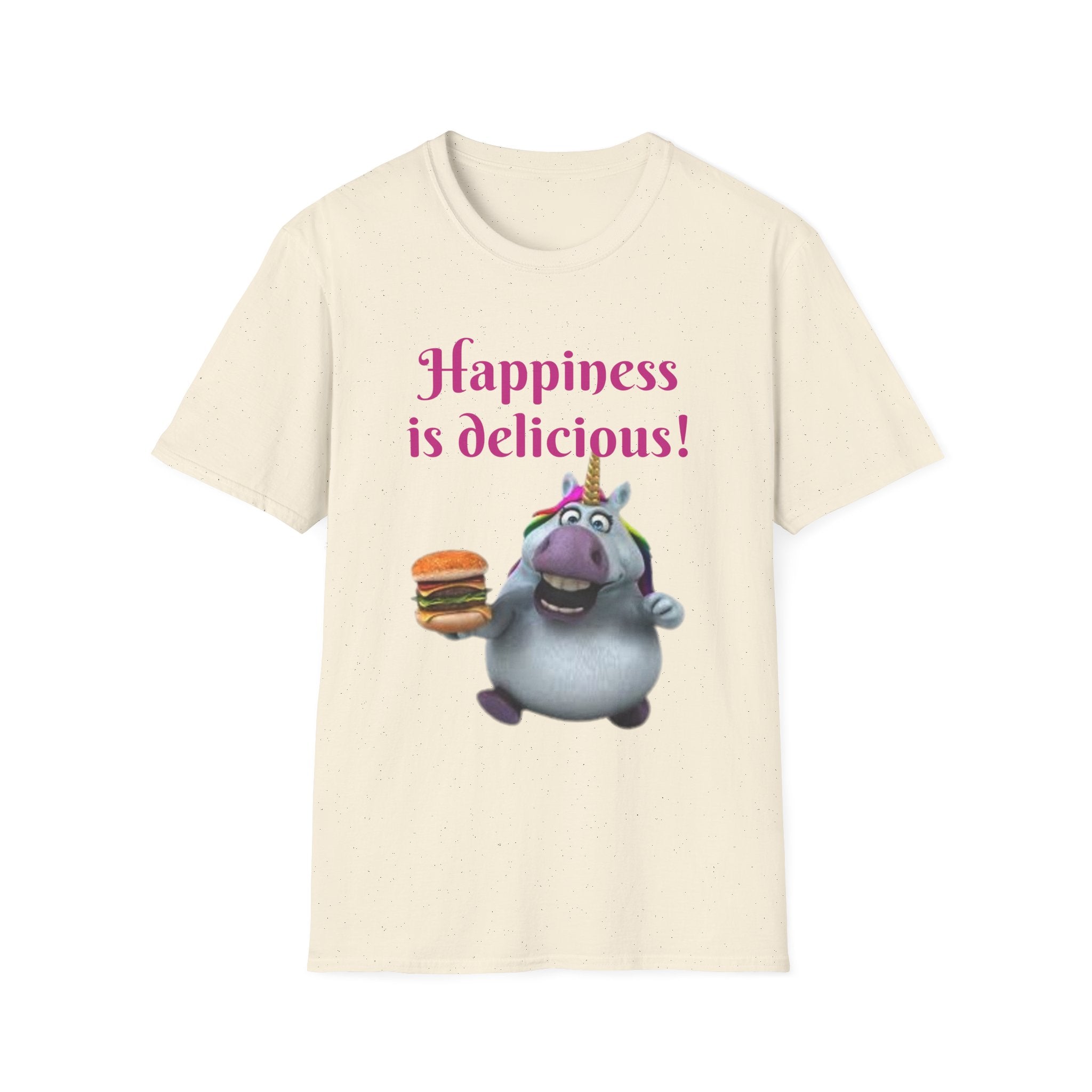 Happiness Is Delicious Unicorn Unisex Softstyle T-Shirt