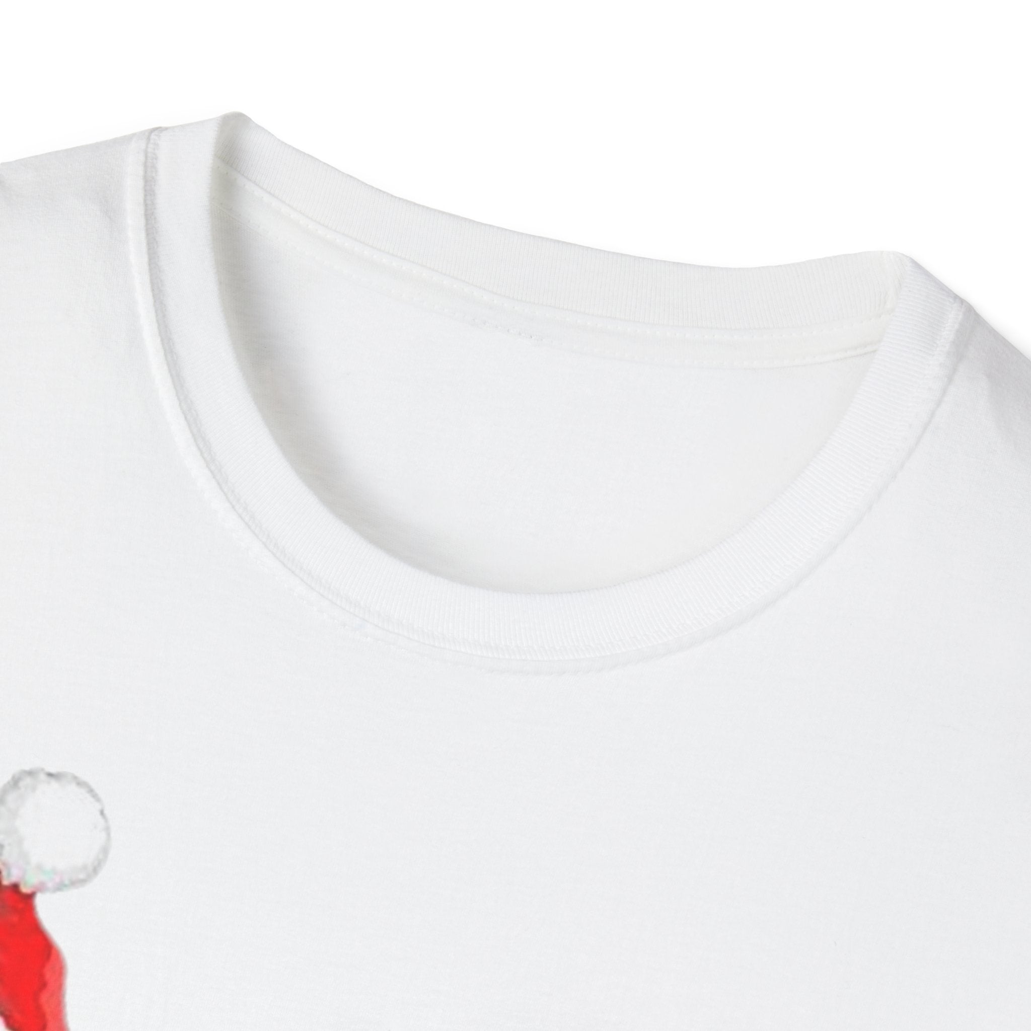 Christmas Santa and Reindeer Unisex Softstyle T-Shirt