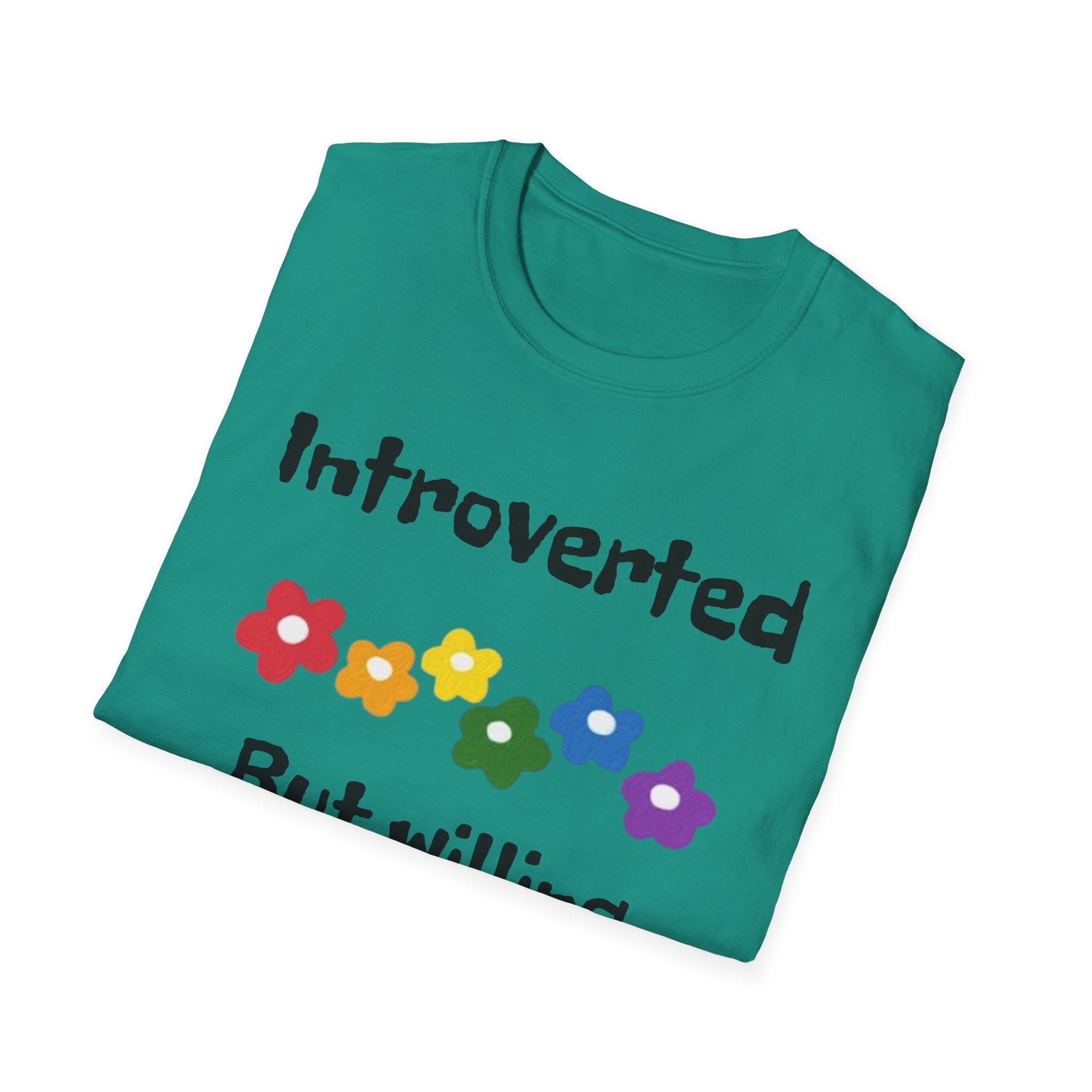 Introverted But Willing To Discuss Plants Unisex Softstyle T-Shirt