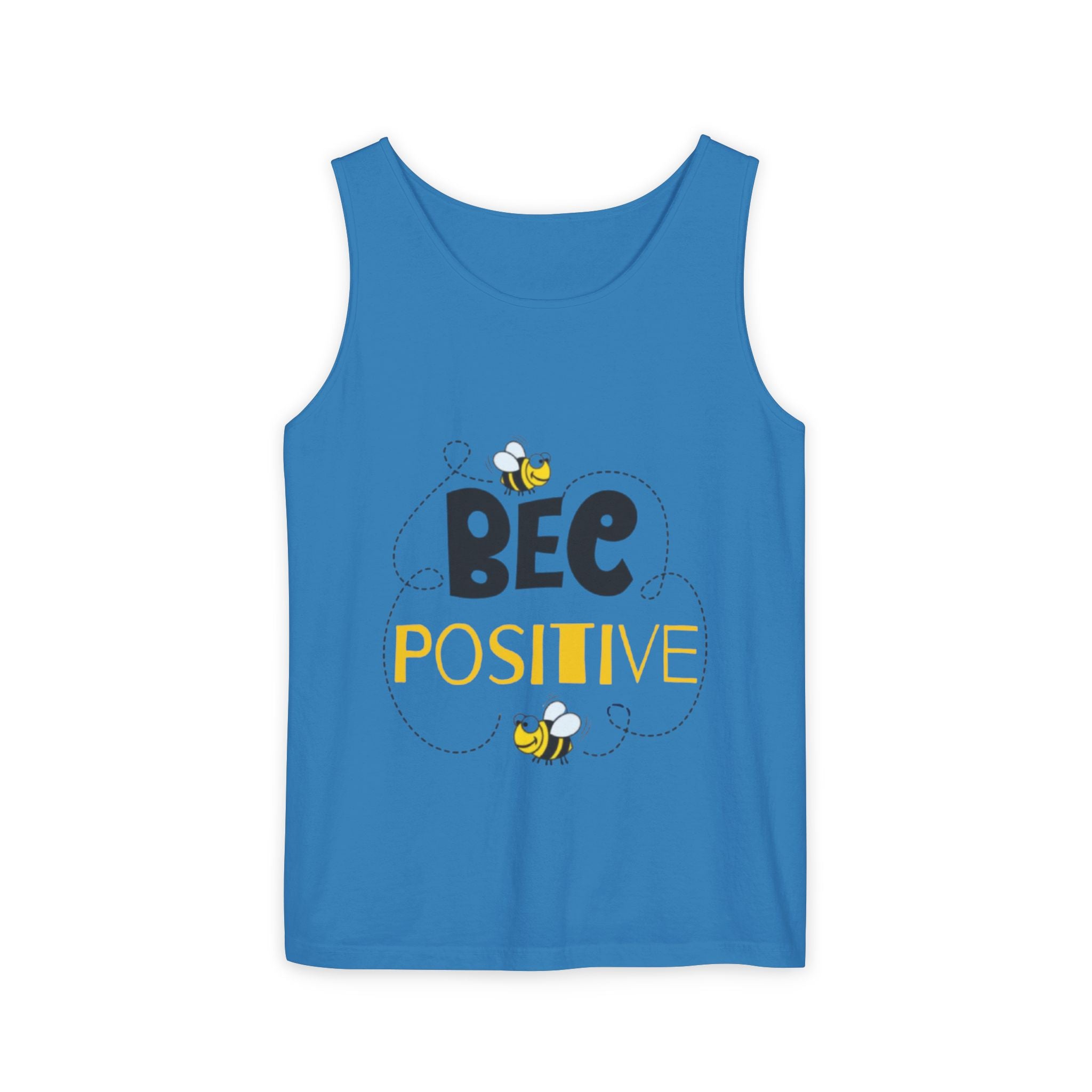 Bee Positive Unisex Garment-Dyed Tank Top