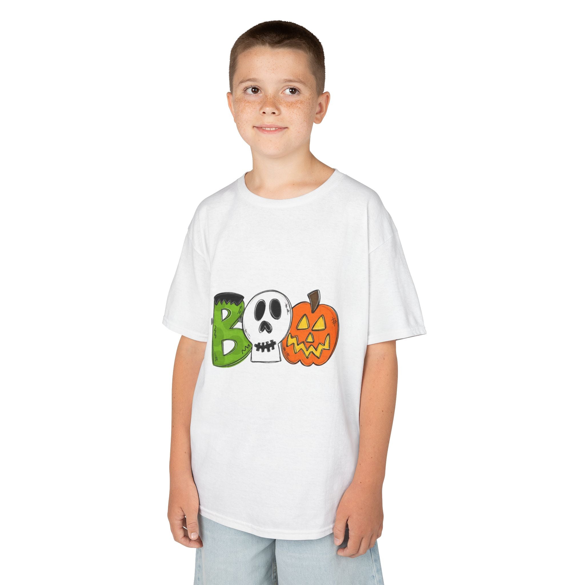 Halloween BOO Kids Short Sleeve T-Shirt